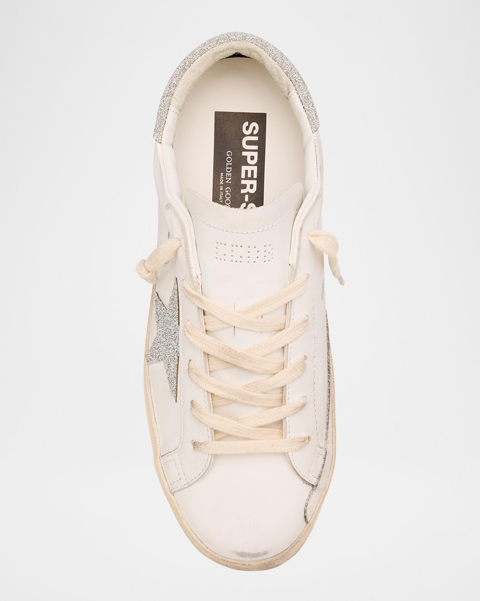 Golden Goose Super-Star Crystal Leather Low-Top Sneakers | Neiman