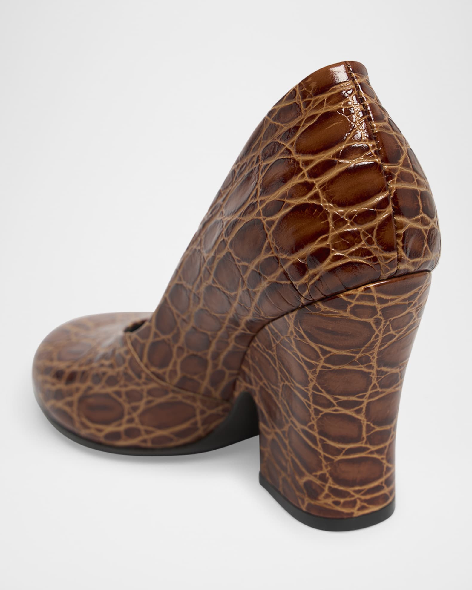 DRIES VAN NOTEN レオパードパンプス Dries Van Noten Embossed Leather Pumps | Neiman Marcus