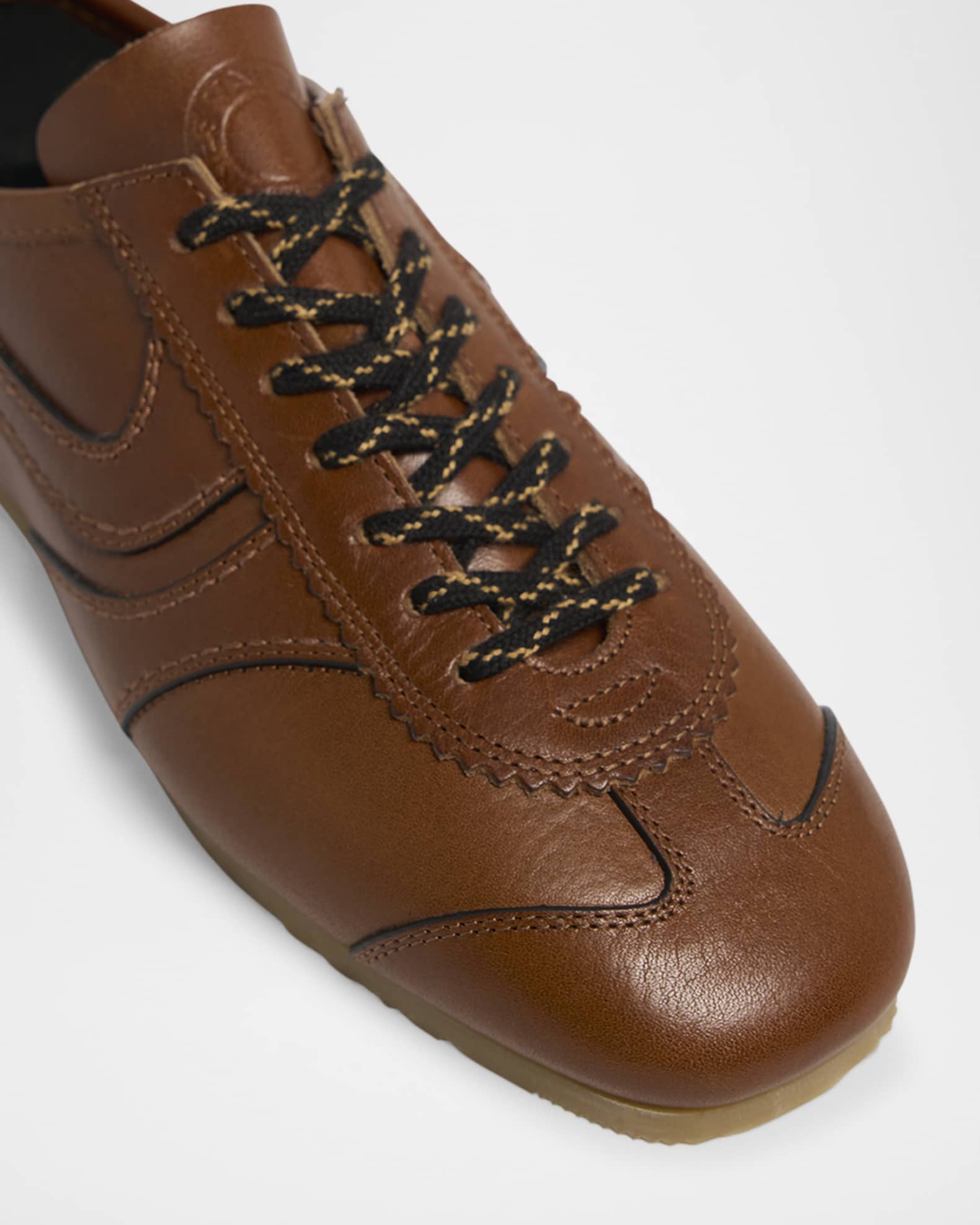 Dries Van Noten Dustin Calf Leather Retro Sneakers | Neiman Marcus