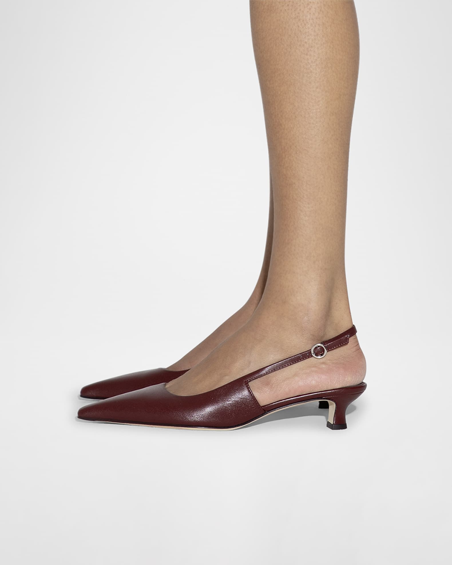 Catrina Nappa Leather Slingback Pumps 1