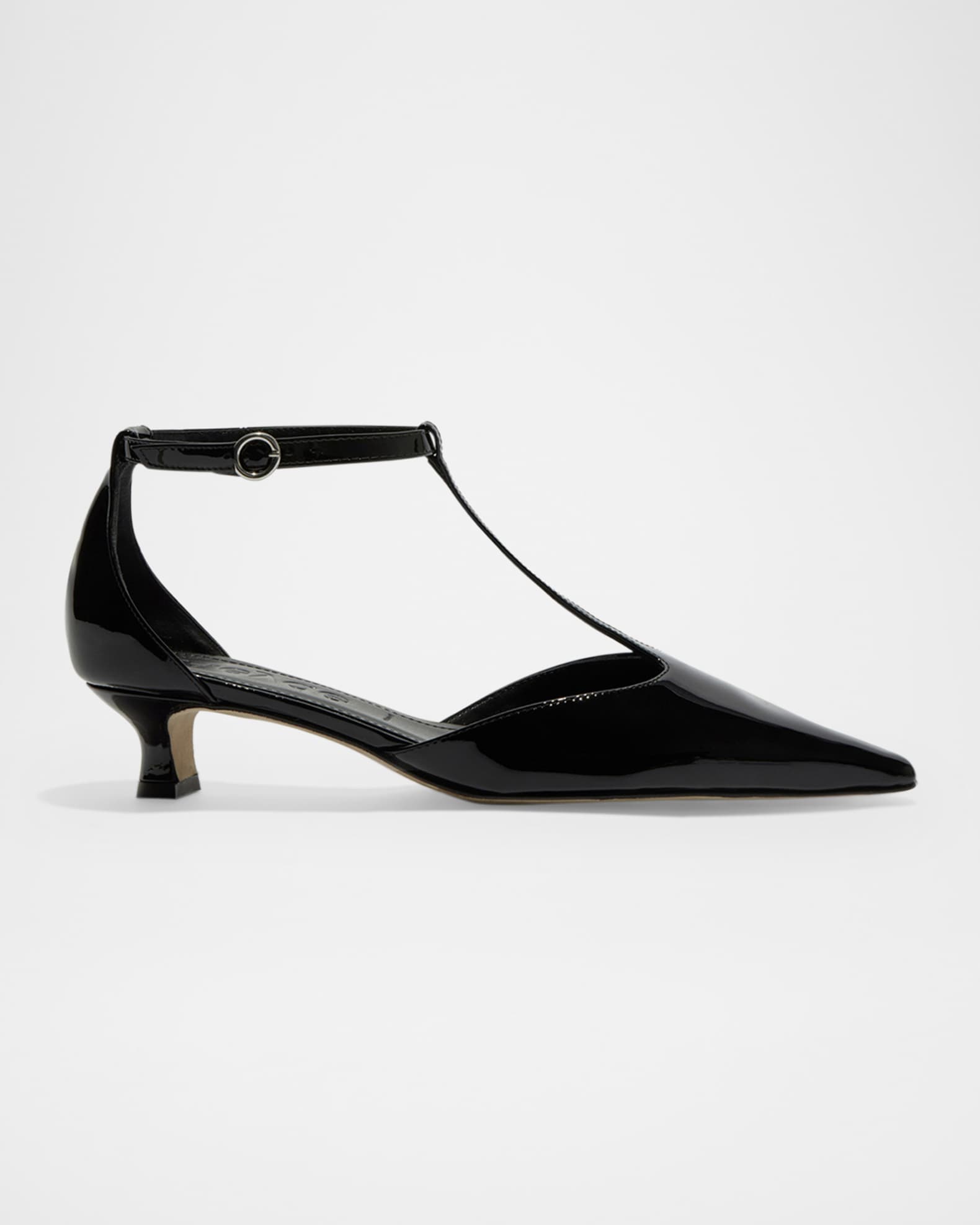 Liz Patent Leather T-Strap Pumps 0