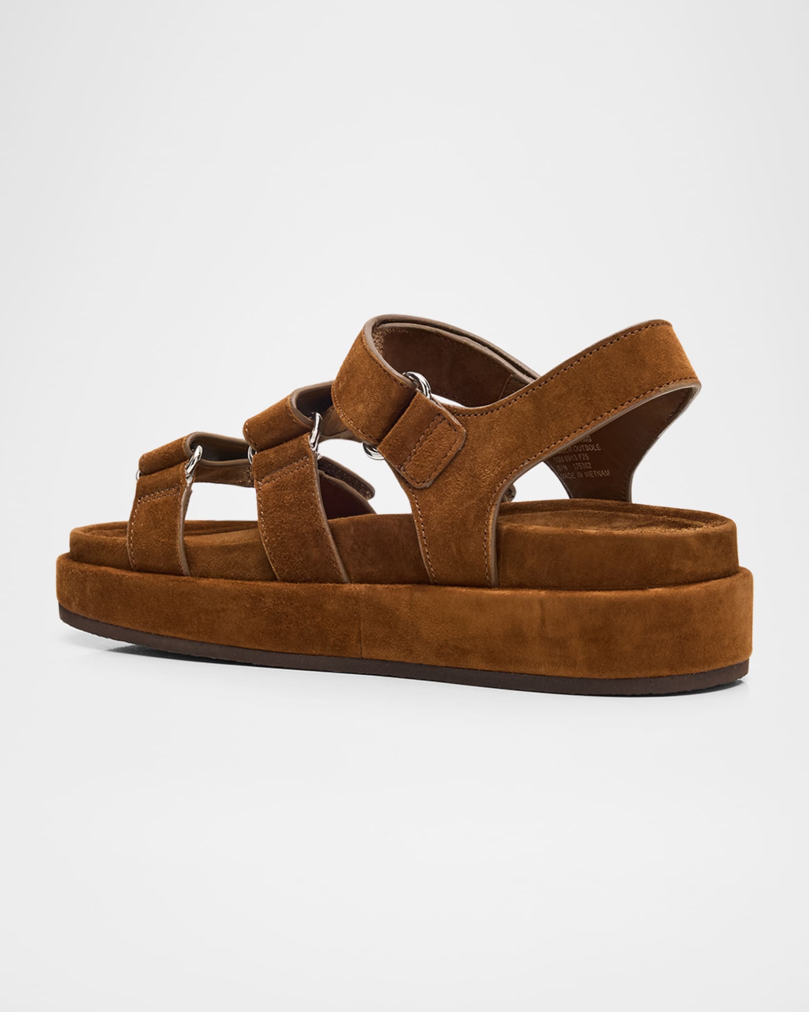 Kira Suede Sport Triple-Strap Sandals | Neiman Marcus