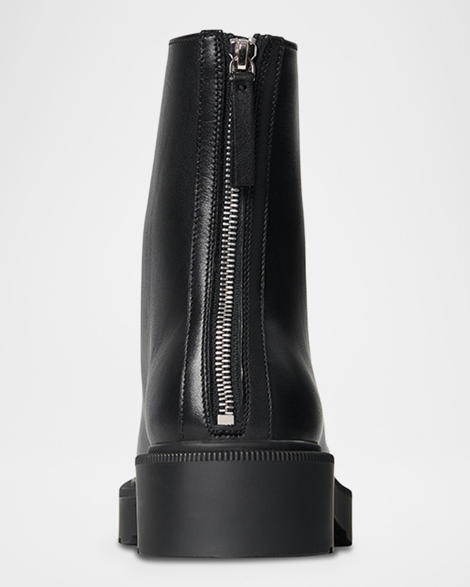THE ROW Nobilis Leather Ankle Booties | Neiman Marcus