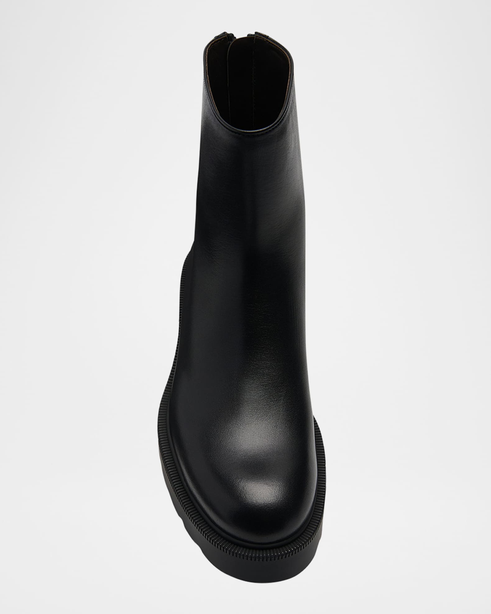 THE ROW Nobilis Leather Ankle Boots | Neiman Marcus