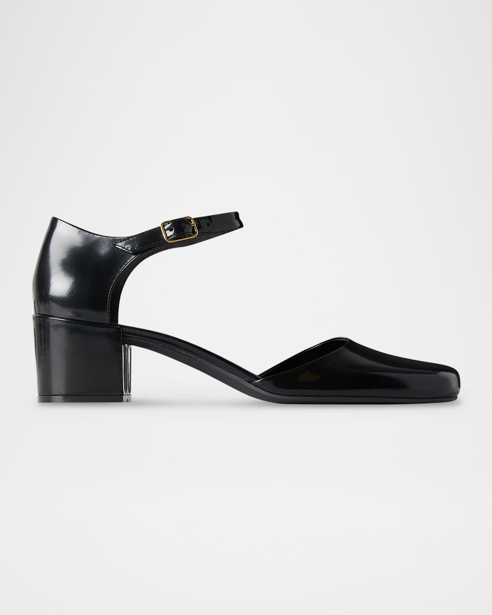 Penelope Leather Ankle-Strap Pumps 0