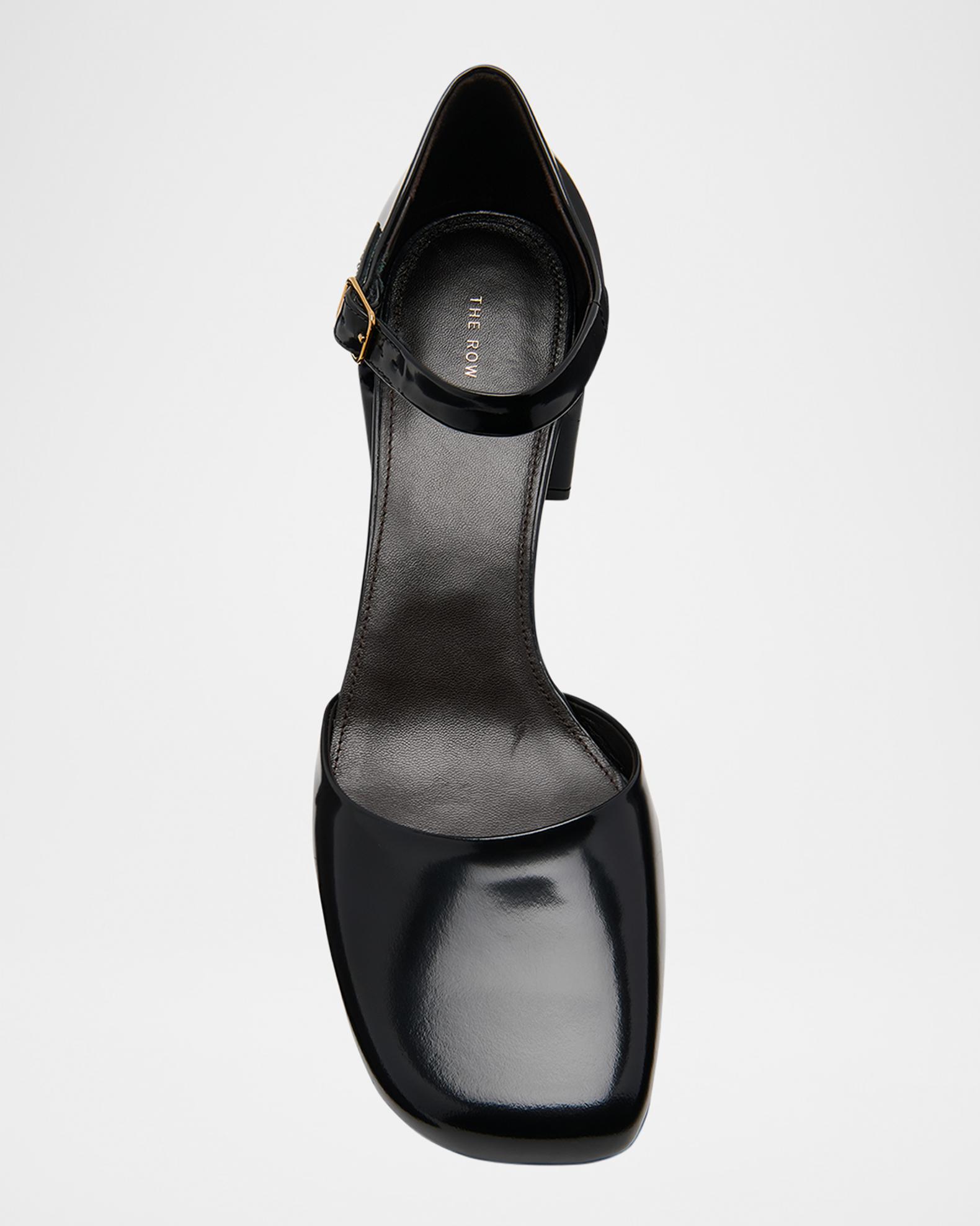 THE ROW Penelope Leather Ankle-Strap Pumps | Neiman Marcus