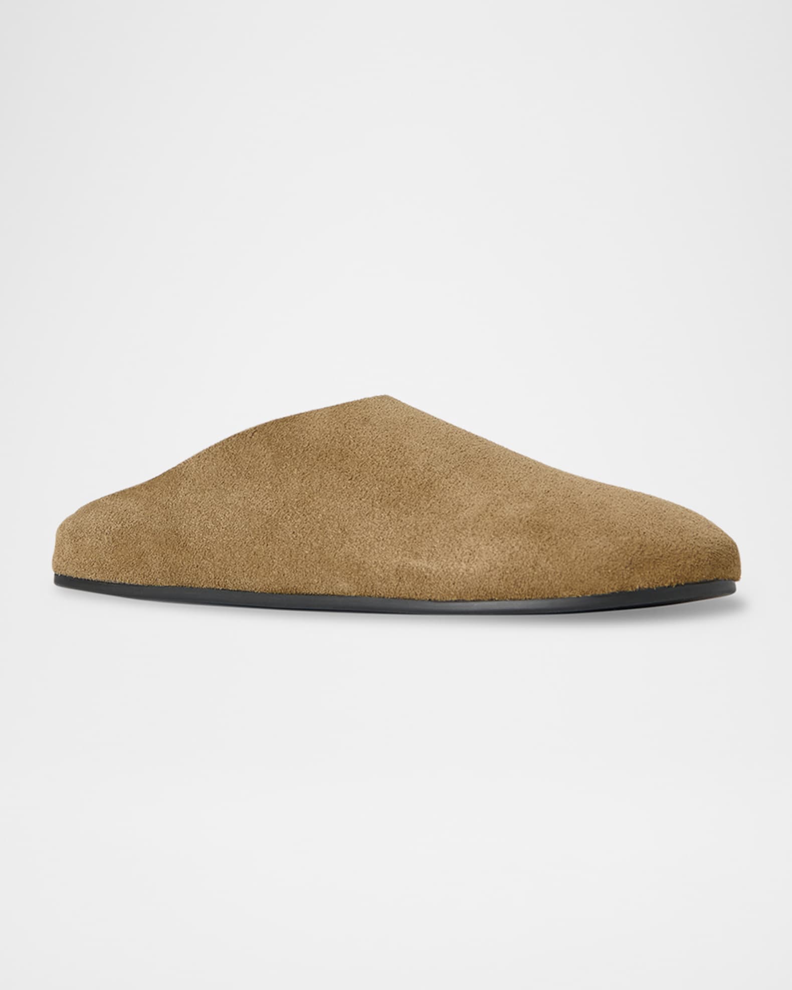 THE ROW Hudson Suede Slide Mules | Neiman Marcus