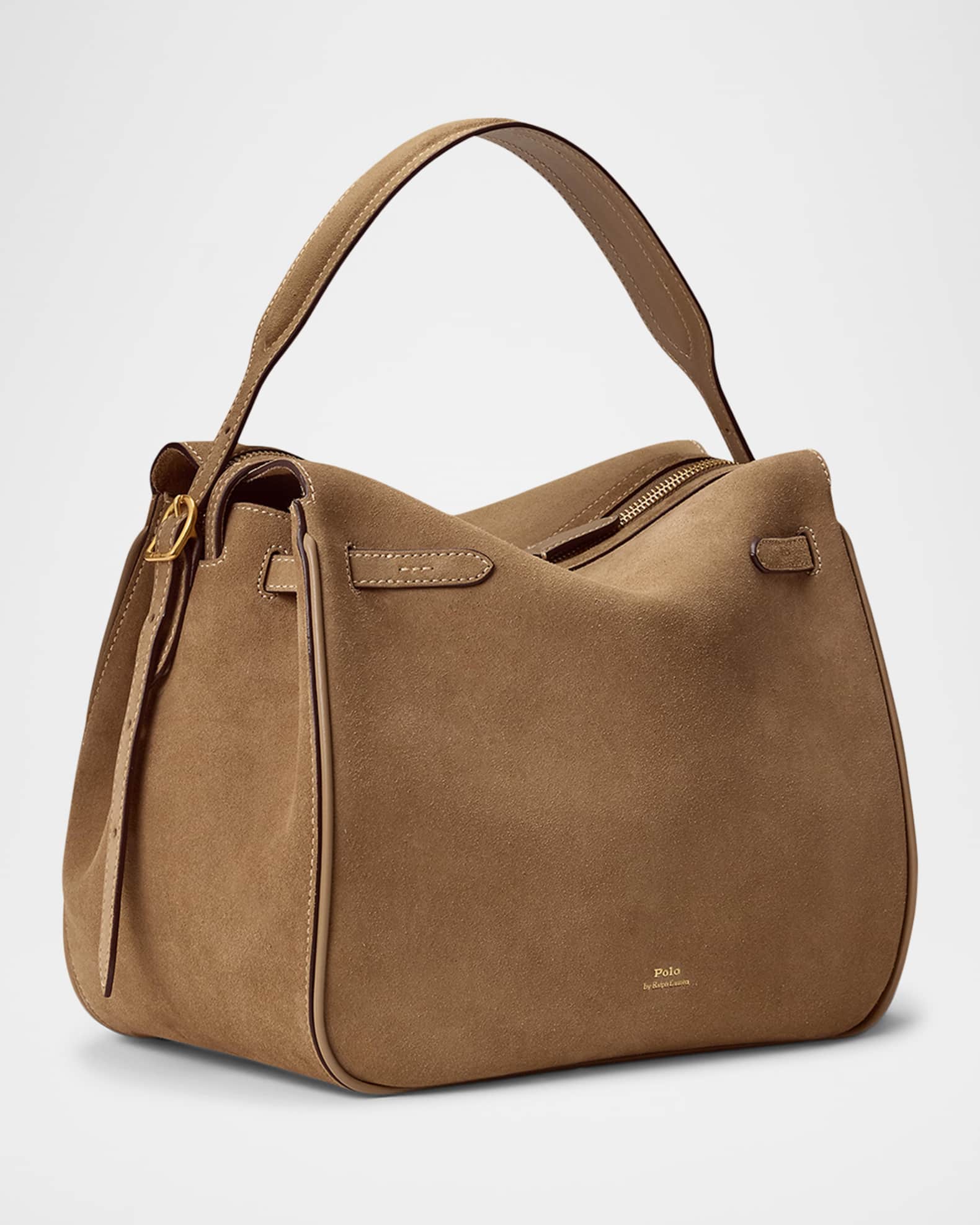 Ralph Lauren★Polo ID Suede Small Tote Polo ID Suede Small Tote