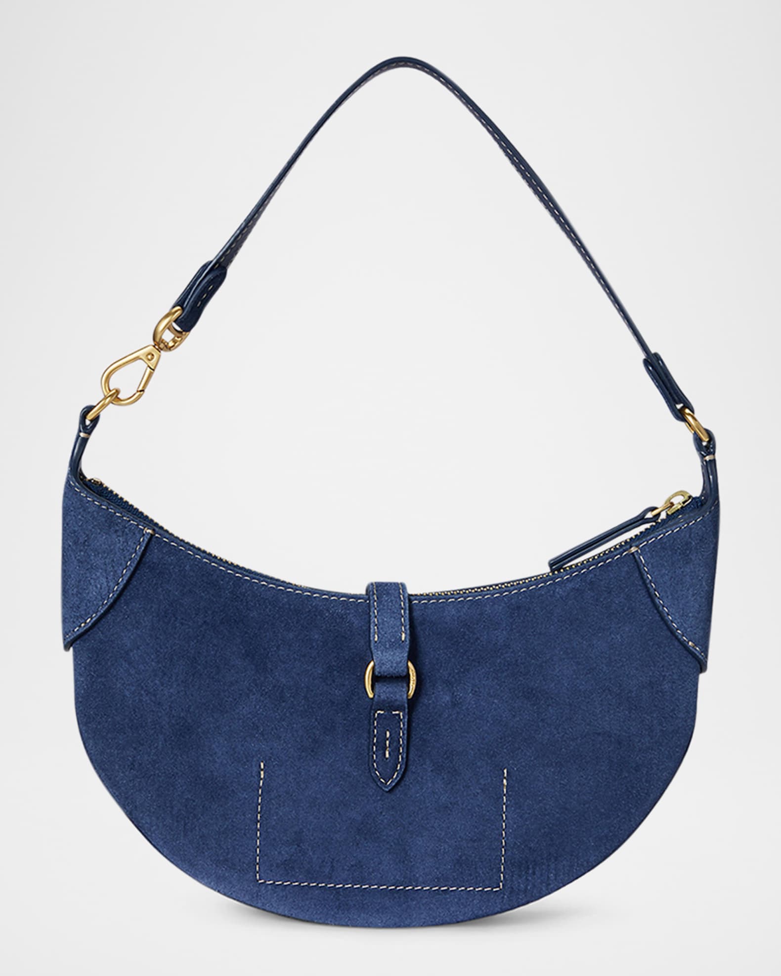 Polo Ralph Lauren Polo ID Small Suede Shoulder Bag | Neiman