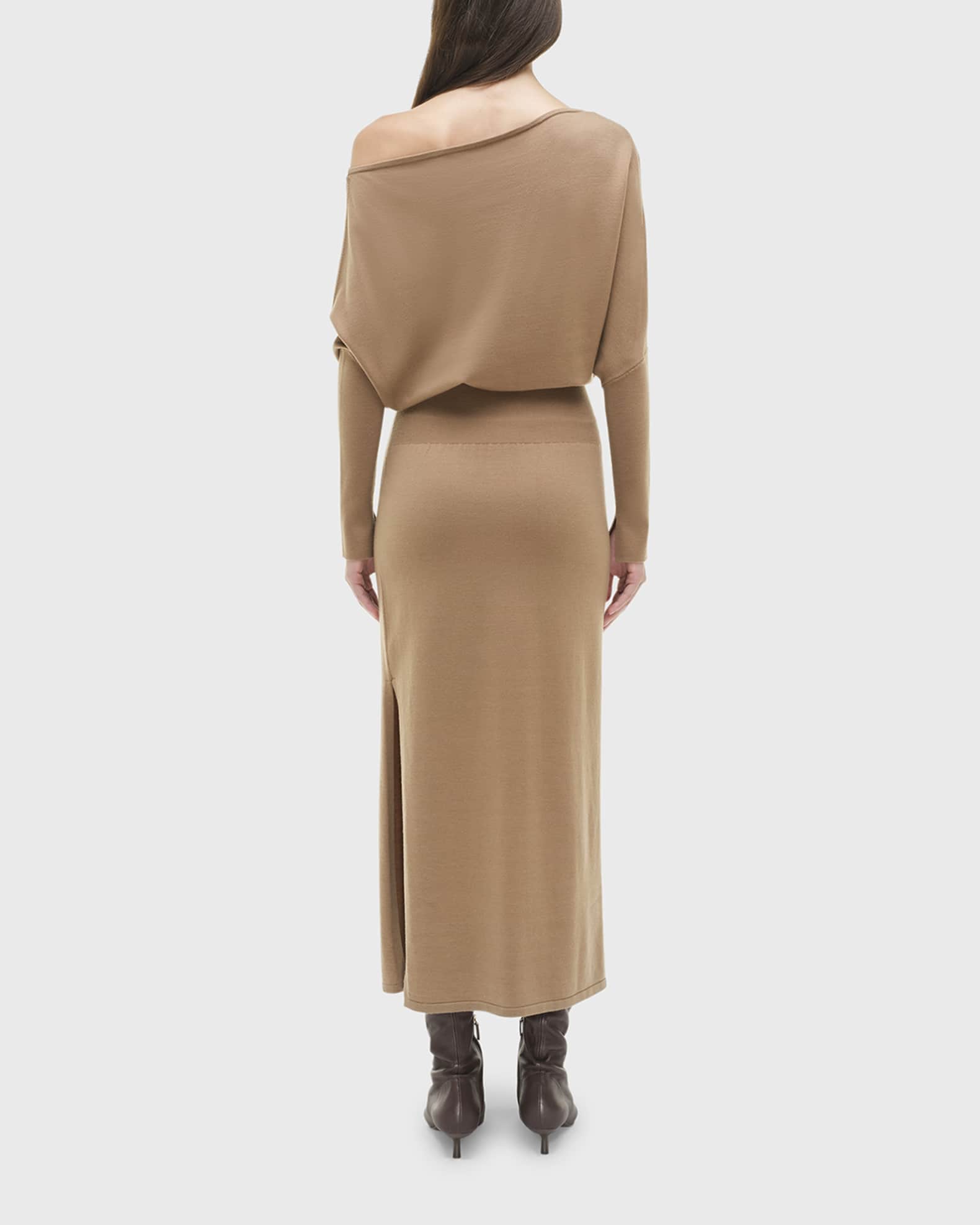 Simkhai Women's Janese Off The Shoulder Midi Dress - Tan/Beige - Size XL - Camel