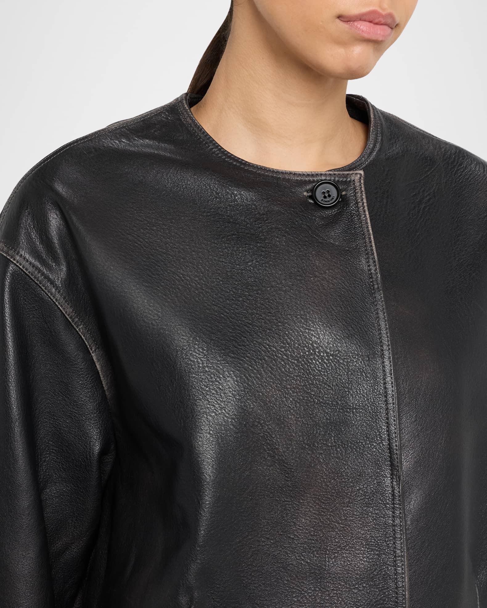 SIMKHAI Autumn Leather Jacket | Neiman Marcus