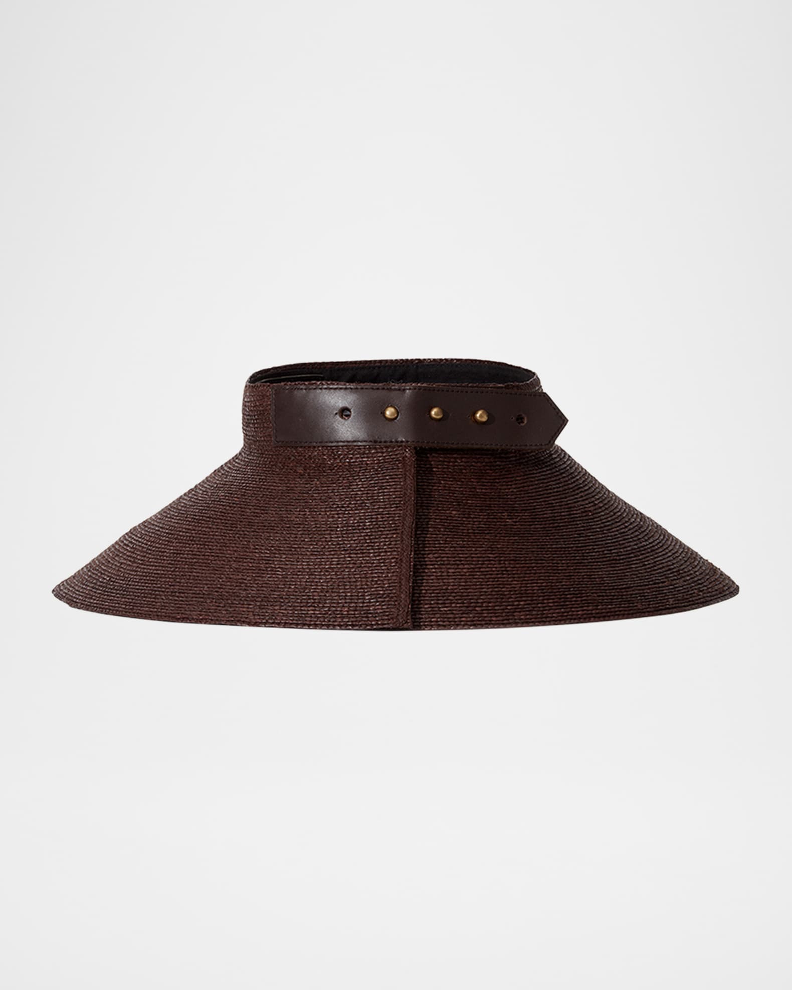 Birdie Wide-Brimmed Raffia Visor 1