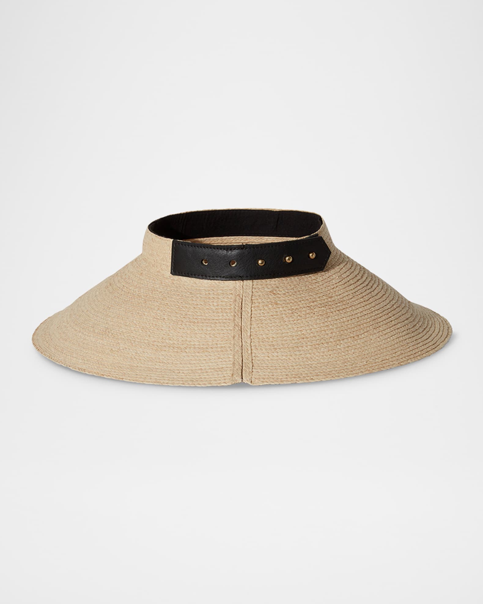 Birdie Wide-Brimmed Raffia Visor 1