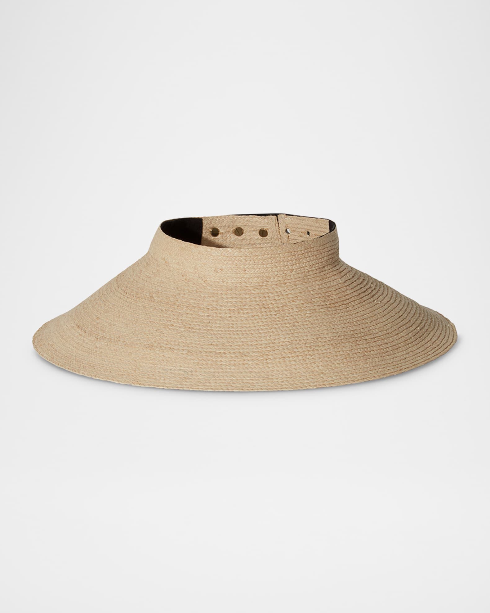 Birdie Wide-Brimmed Raffia Visor 0