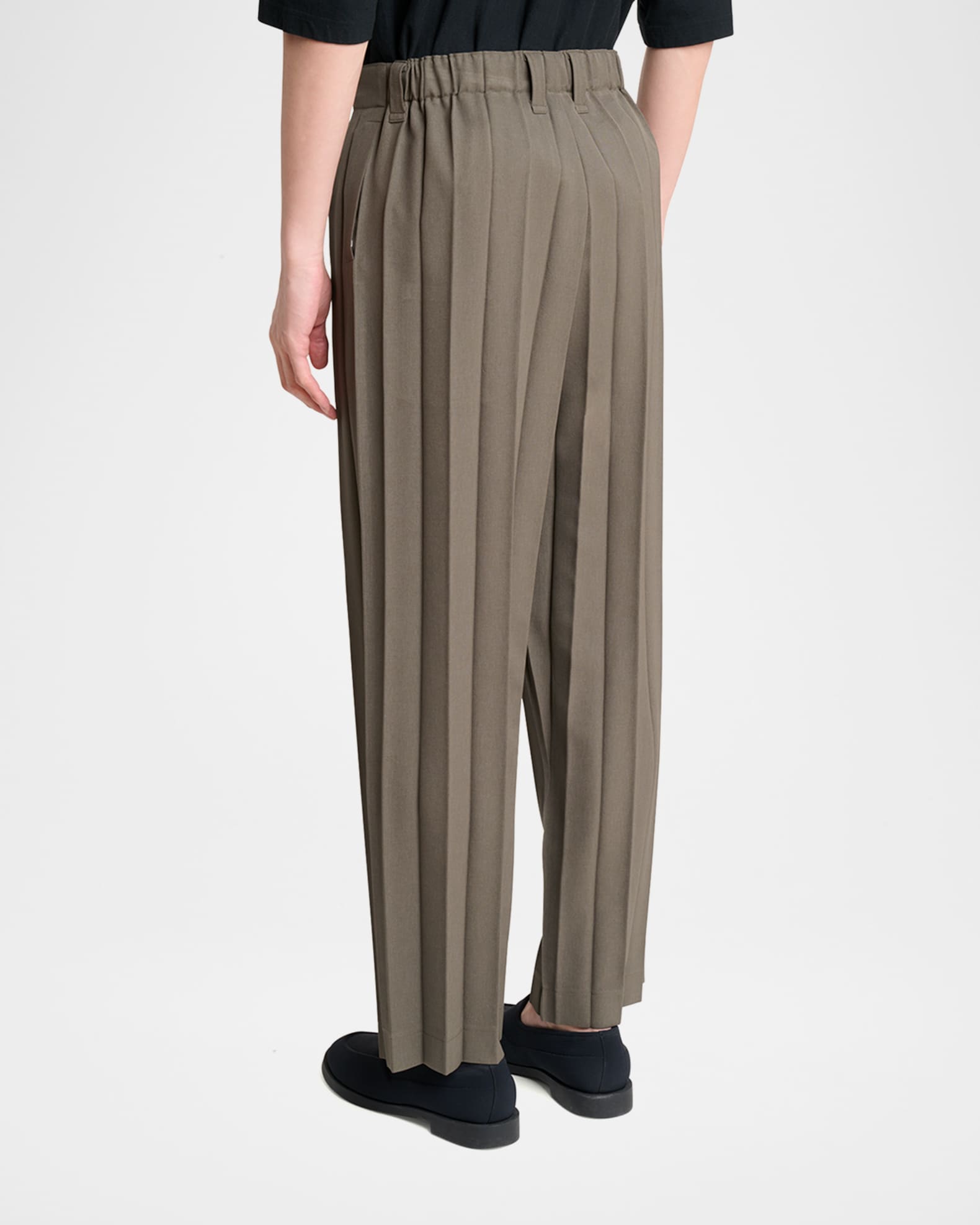 Homme Plisse Issey Miyake Men's Edge Ensemble Pleated Pants | Neiman Marcus