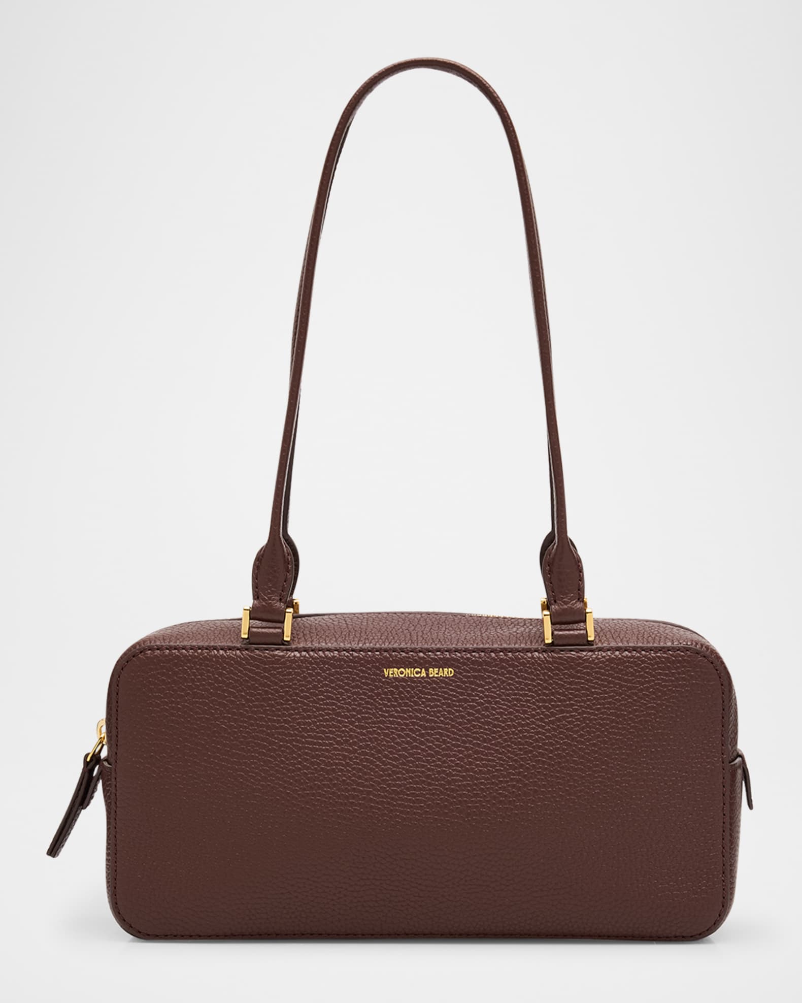 Boxy Grain Leather Shoulder Bag 0