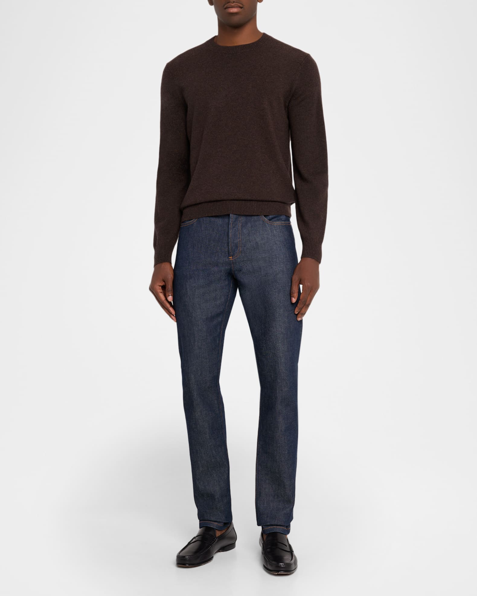 Theory Men's Hilles Cashmere Crewneck Sweater | Neiman Marcus