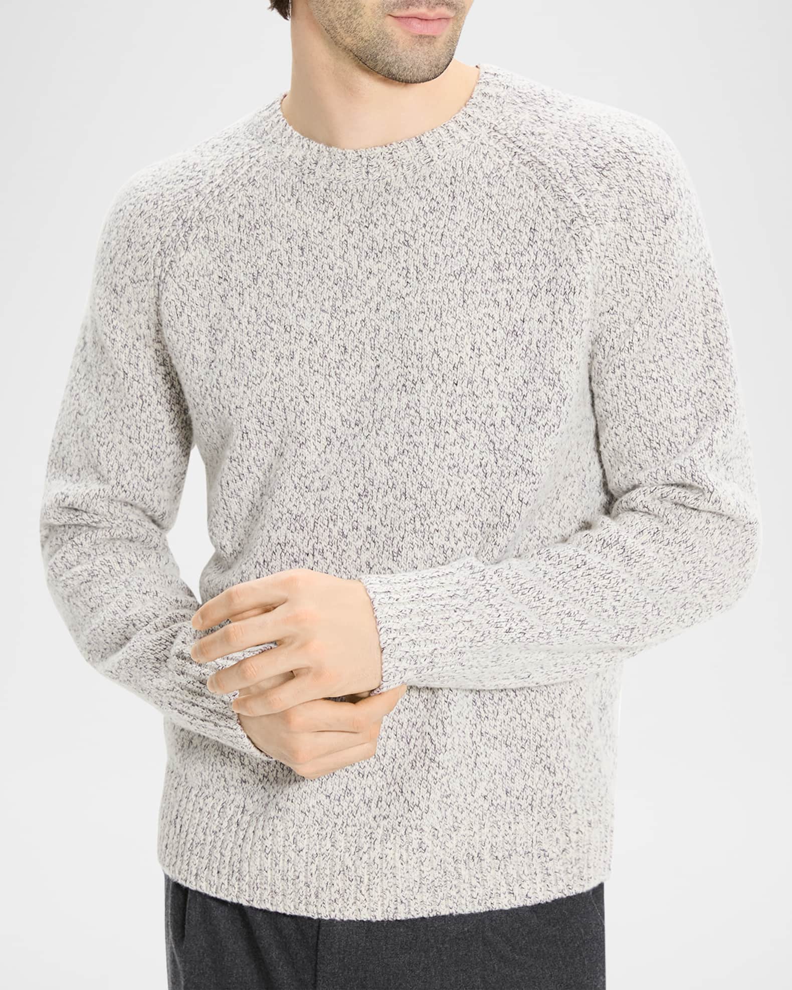 Theory Men's Wool Soft Twist Crewneck Sweater | Neiman Marcus