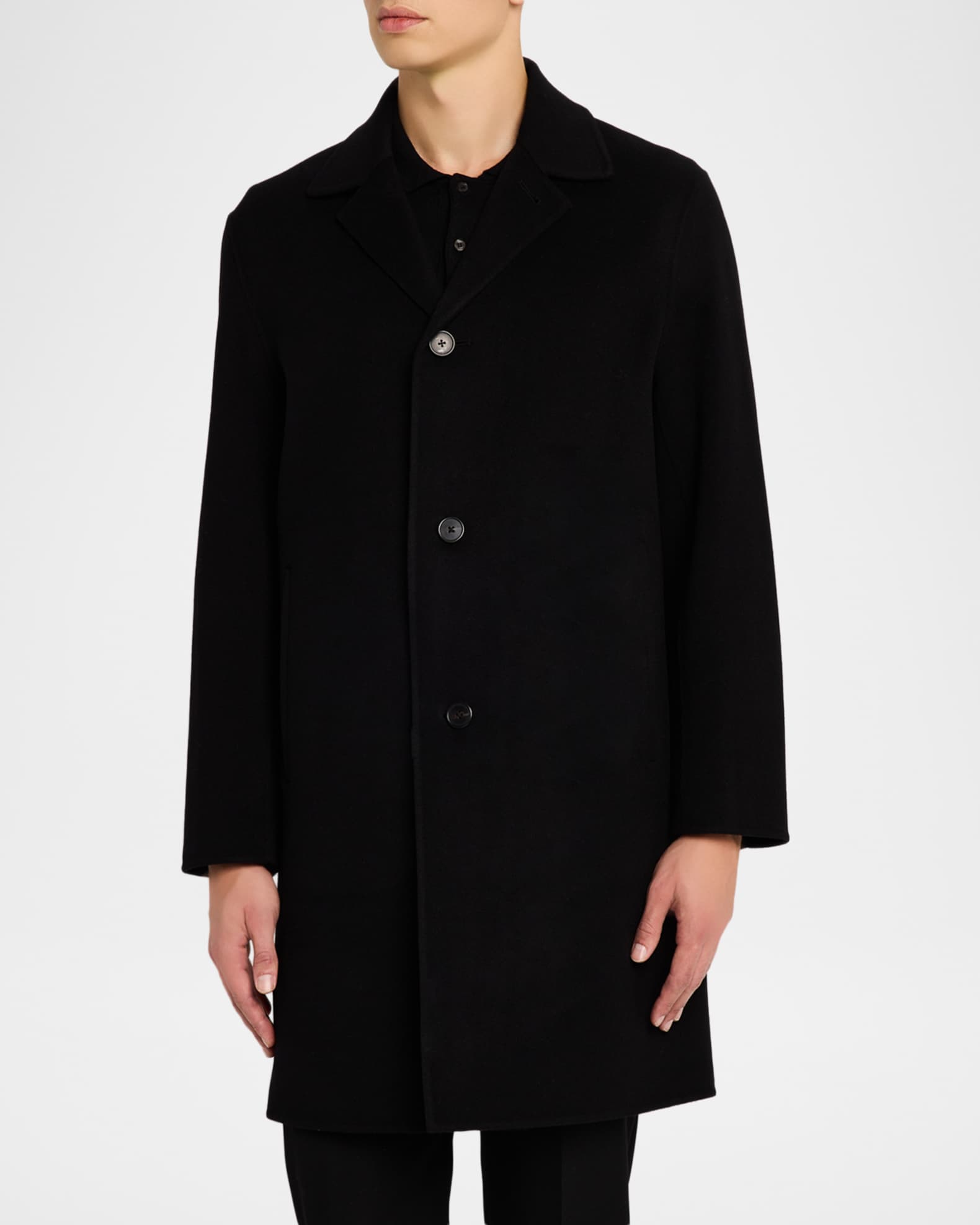 Theory Men's Modern Single-Breasted Coat | Neiman Marcus