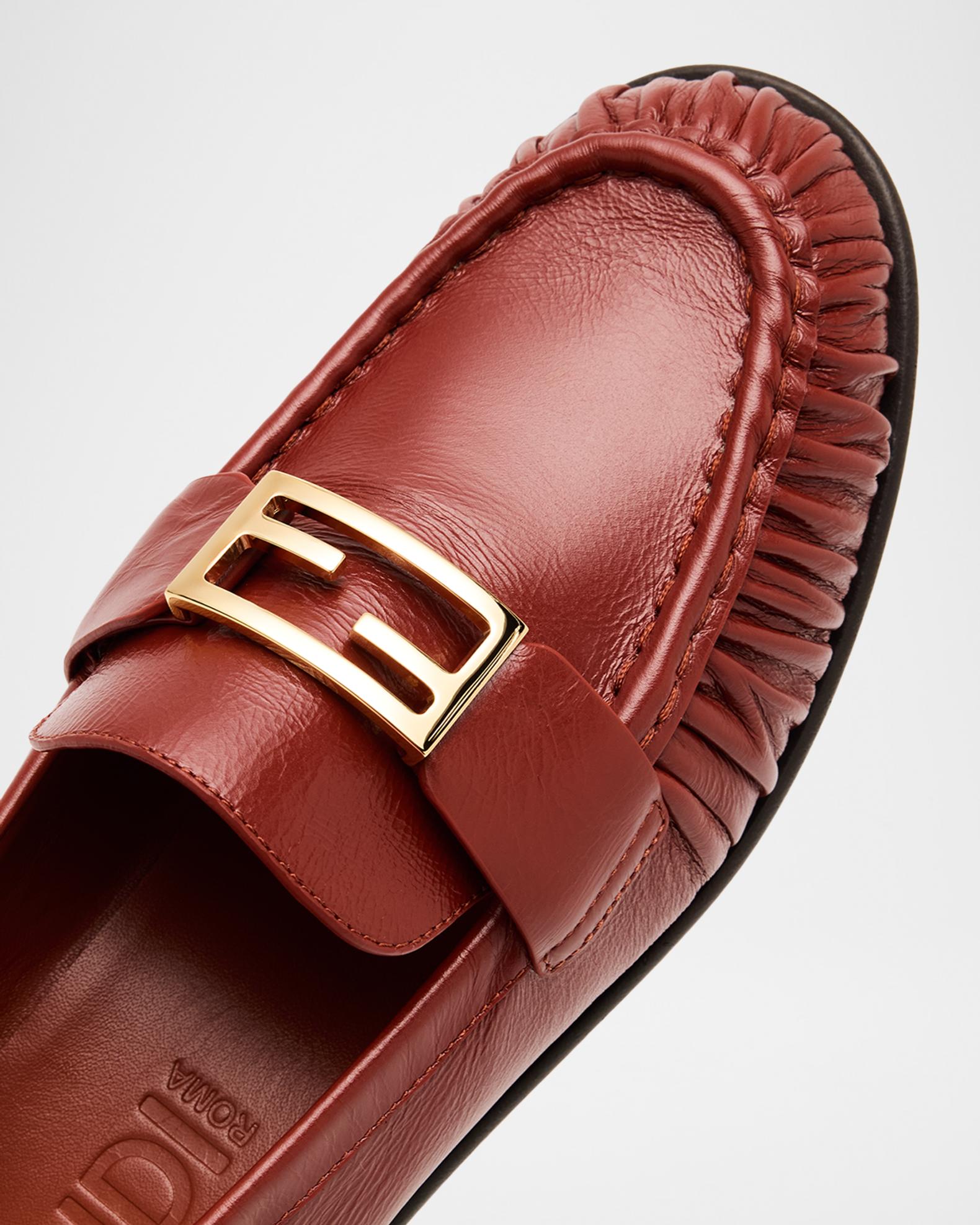 Fendi Baguette Ruched Leather Loafers | Neiman Marcus