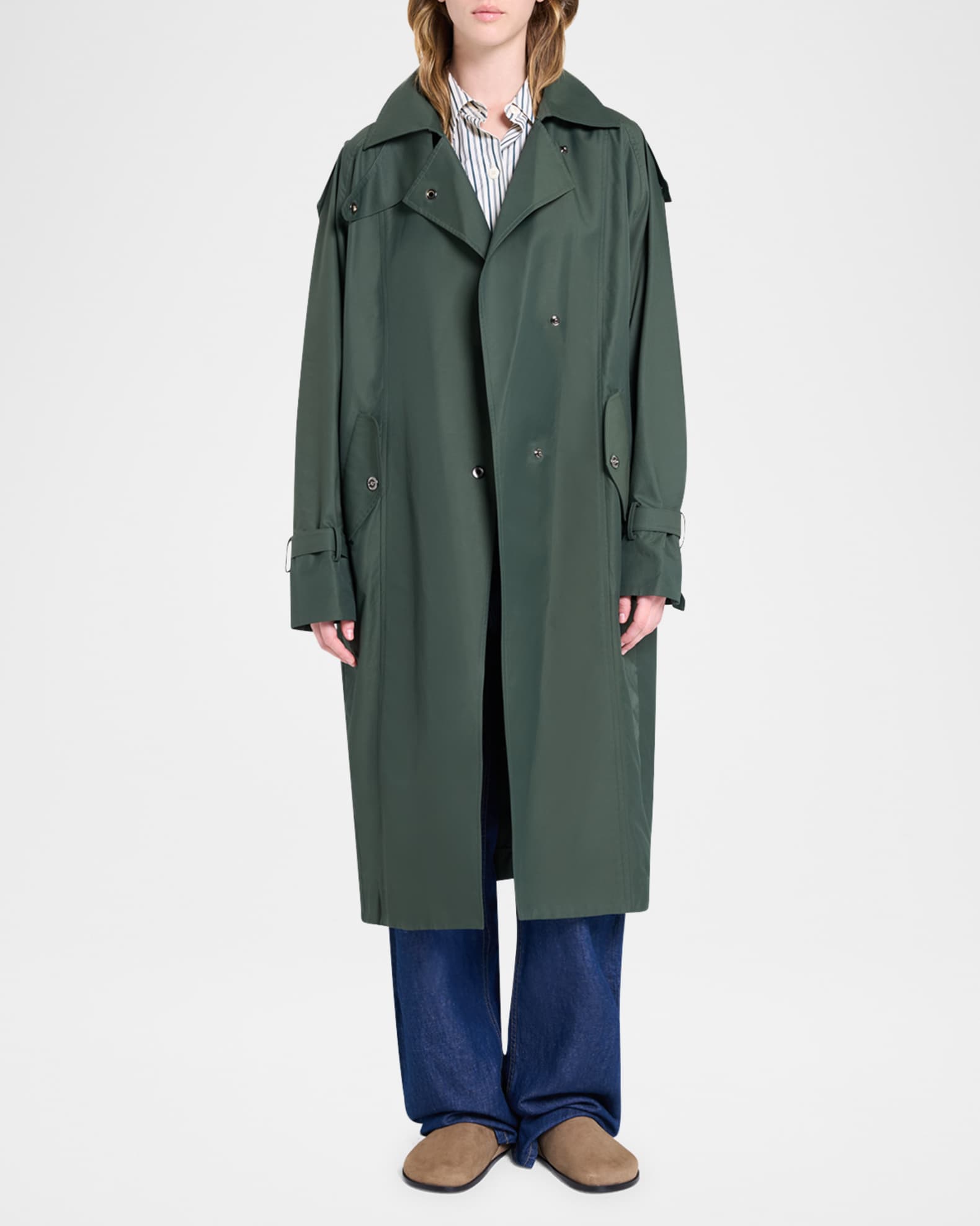 Bogie Long Trench Coat 1