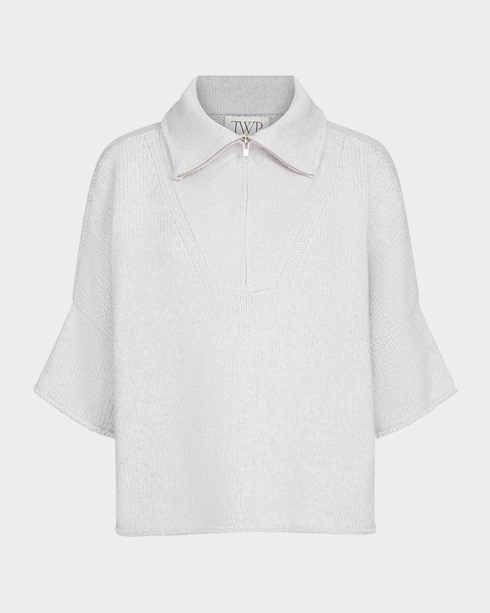 In The Morning Cashmere Quarter-Zip Sweater  0