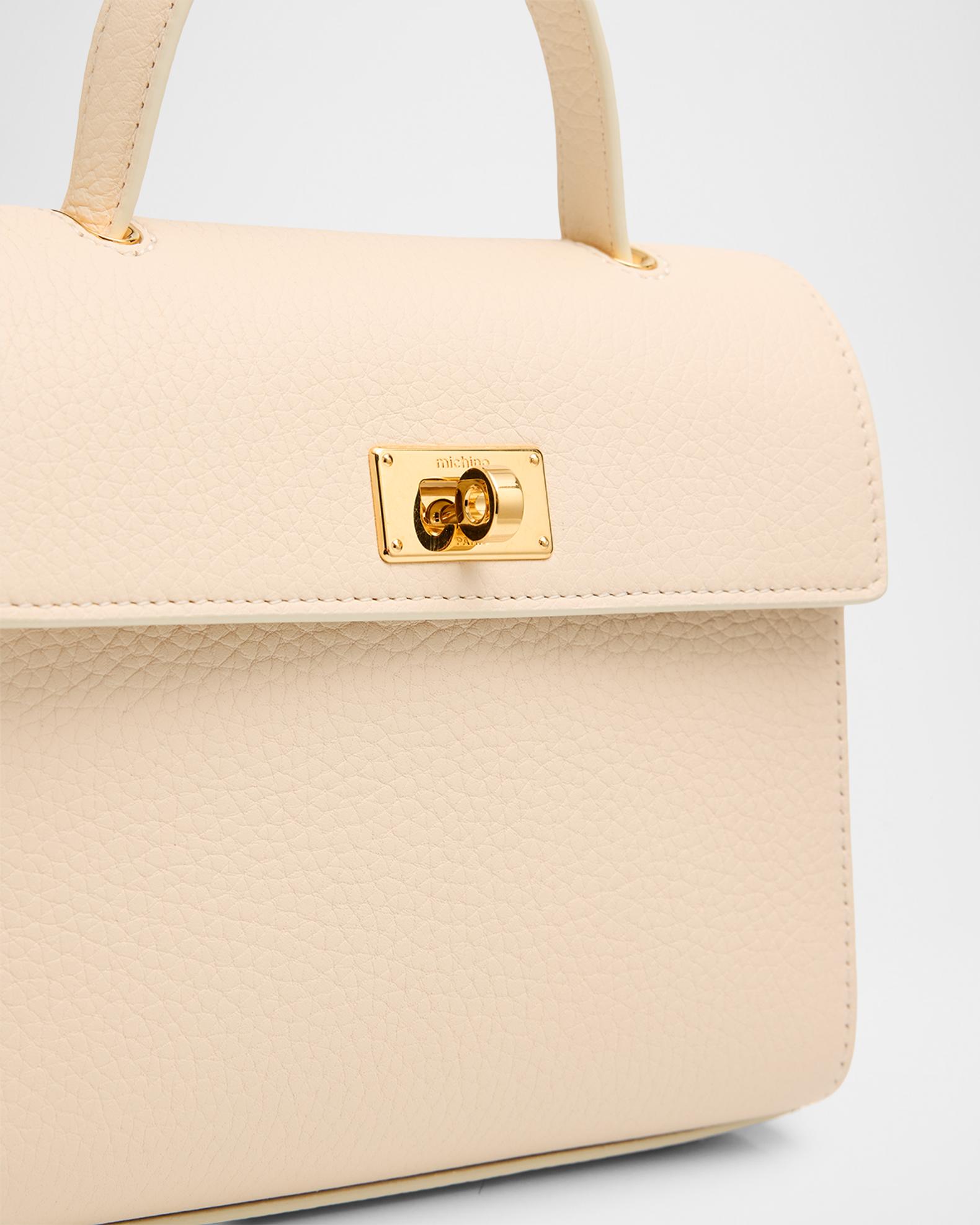Michino Paris Palais Royal Taurillon Leather Top-Handle Bag | Neiman Marcus
