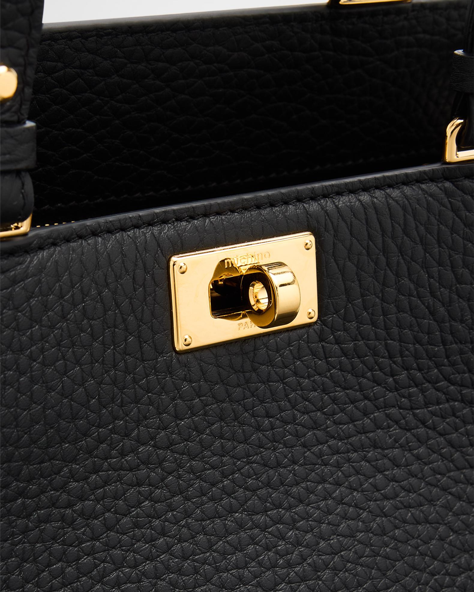 Michino Paris Trocadero Mini Leather Top-Handle Bag | Neiman Marcus