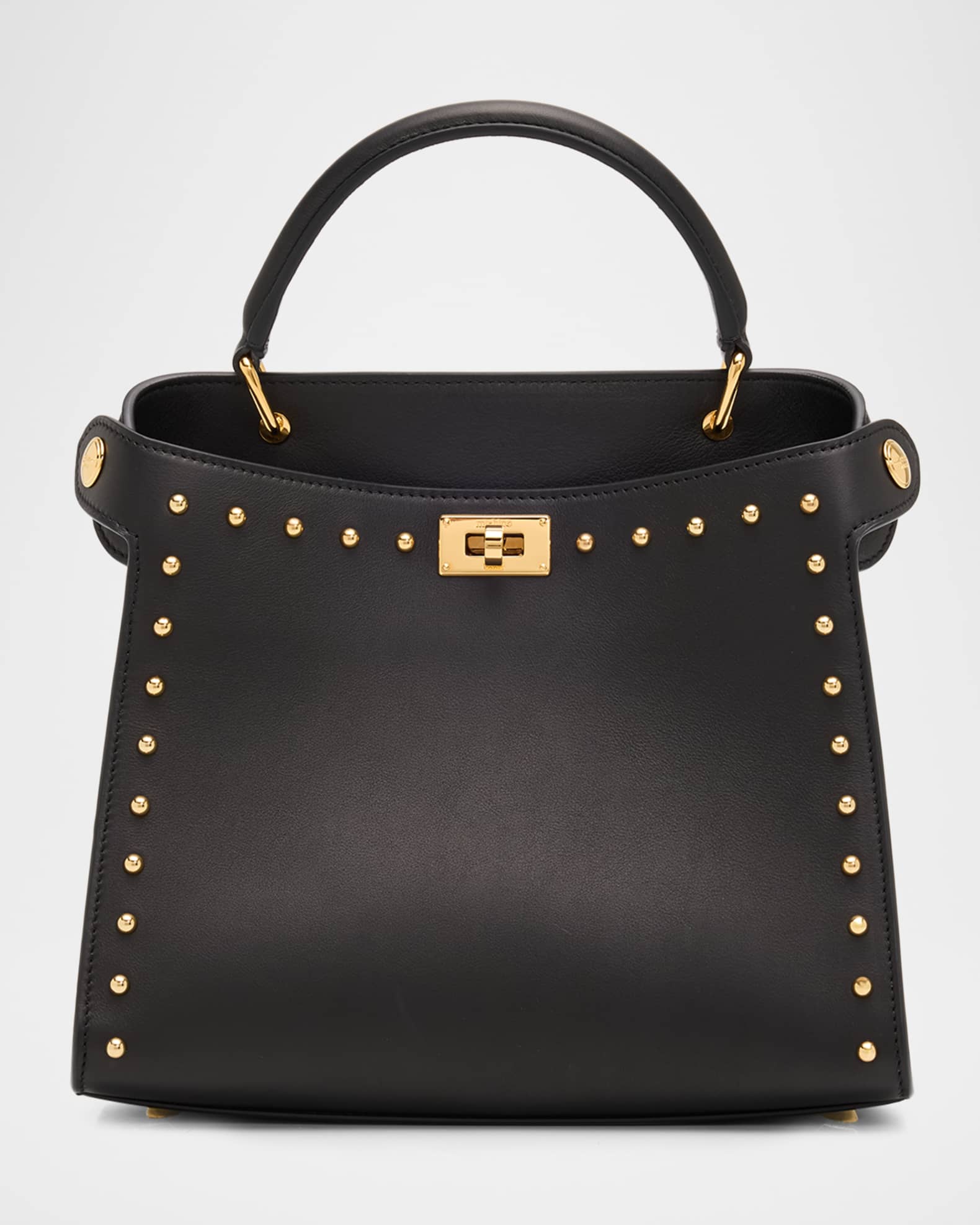 Michino Paris Lutece Mini Studded Leather Top-Handle Bag | Neiman