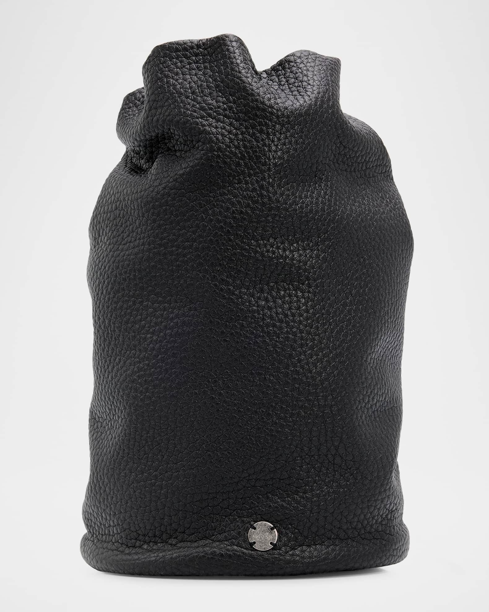 【ピノ】THE ROW Sporty Pouch ブラック 保存袋付き THE ROW Men's Sporty Leather Drawstring Pouch | Neiman Marcus