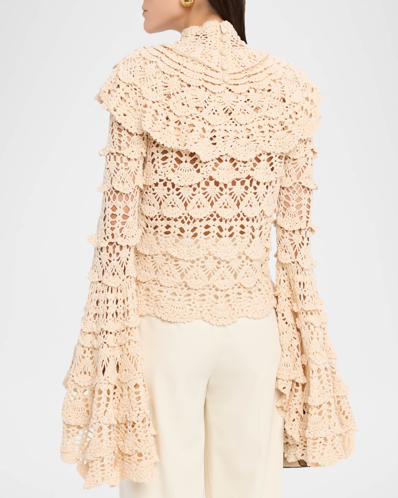 Zimmermann Hypnotic Hand Crochet Sweater | Neiman Marcus