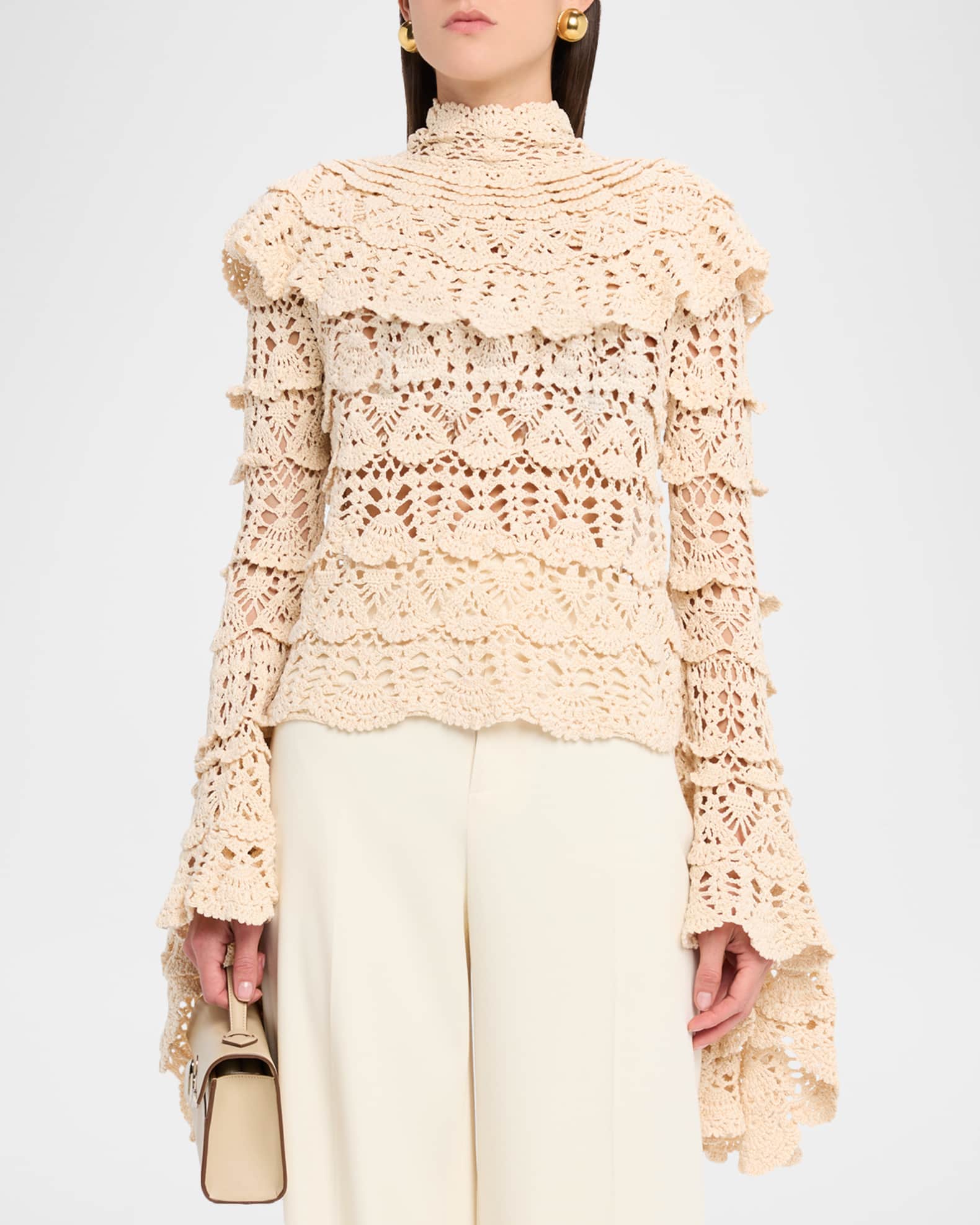 Zimmermann Hypnotic Hand Crochet Sweater | Neiman Marcus