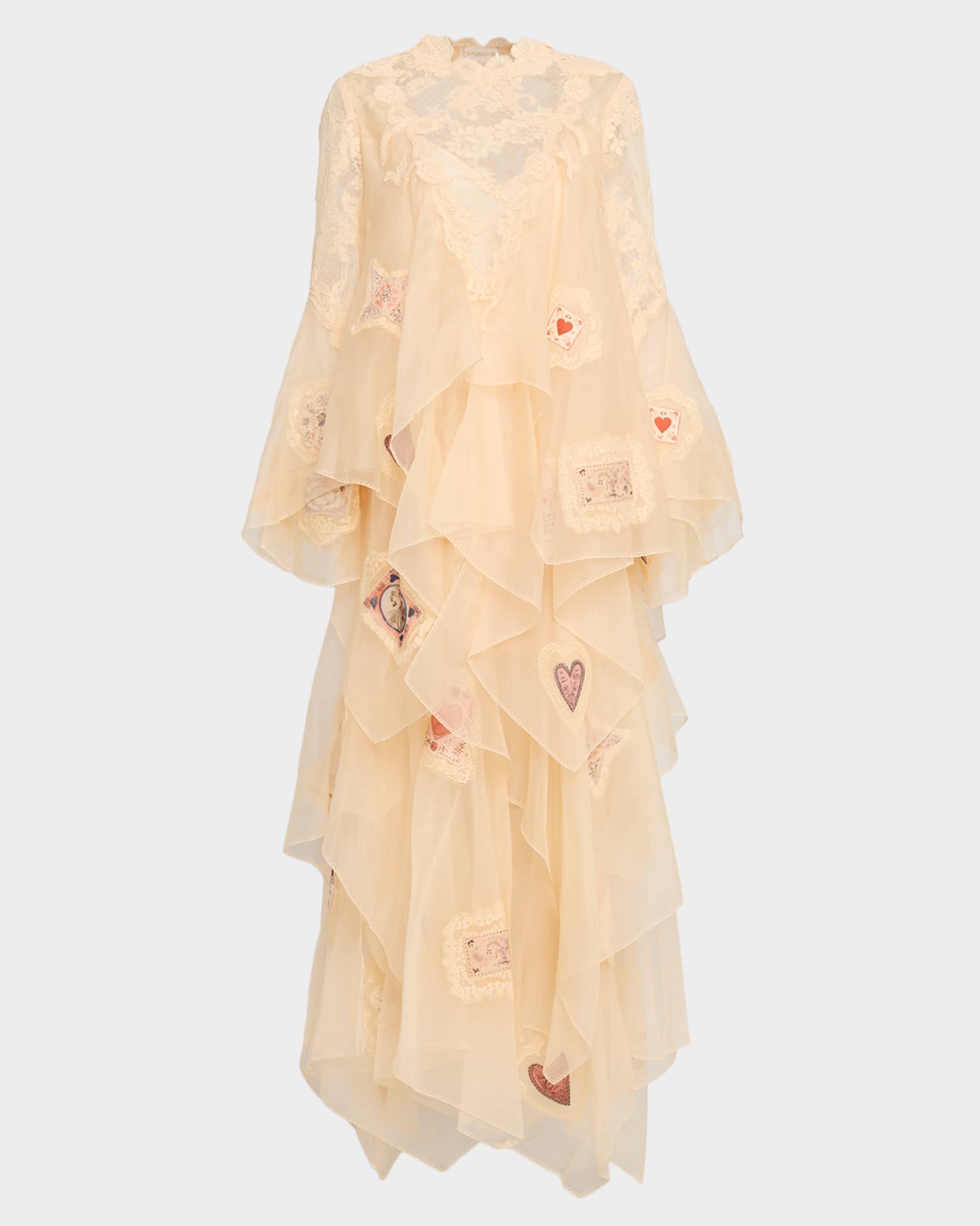 Hypnotic Cascading Silk Gown