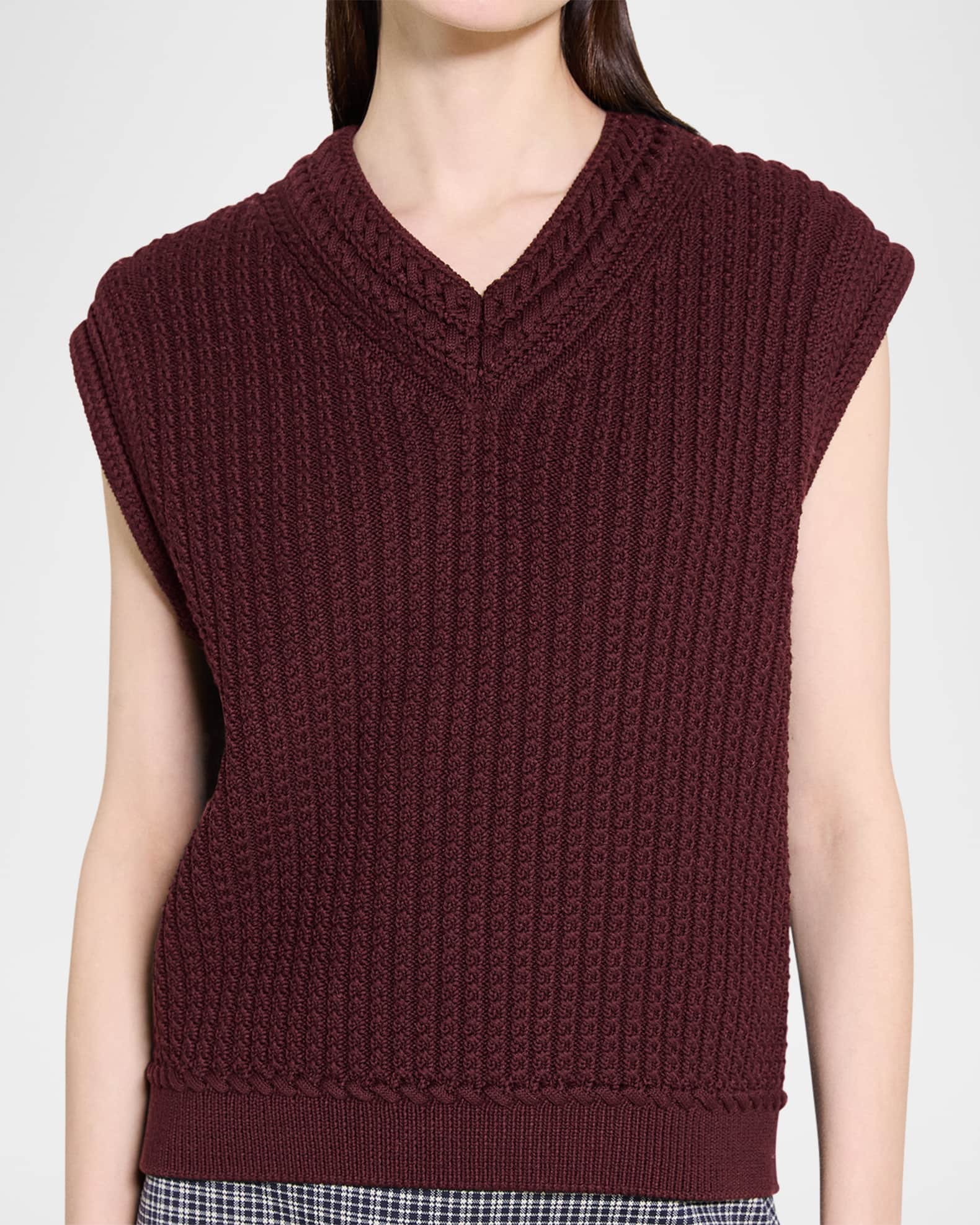 Theory Textured Vest | Neiman Marcus