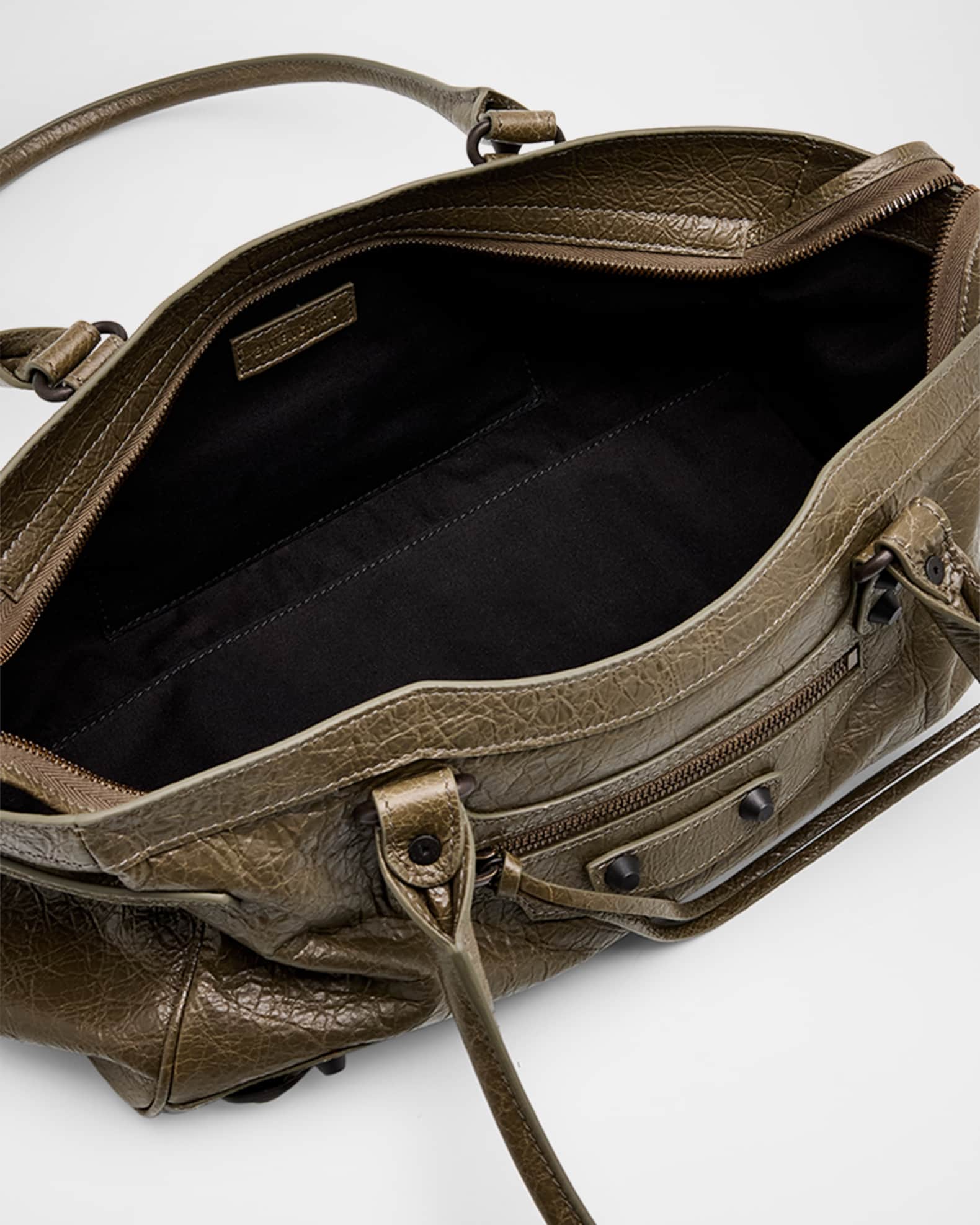 バッグ Balenciaga The City Shoulder Bag Brown BALENCIAGA Le City small suede shoulder bag | NET-A-PORTER