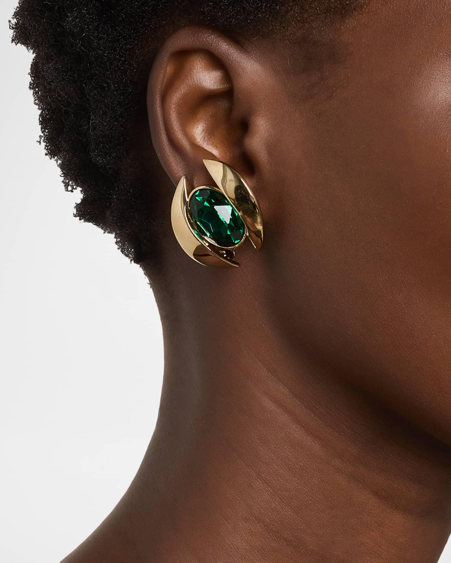 Oval Stud Earrings 1