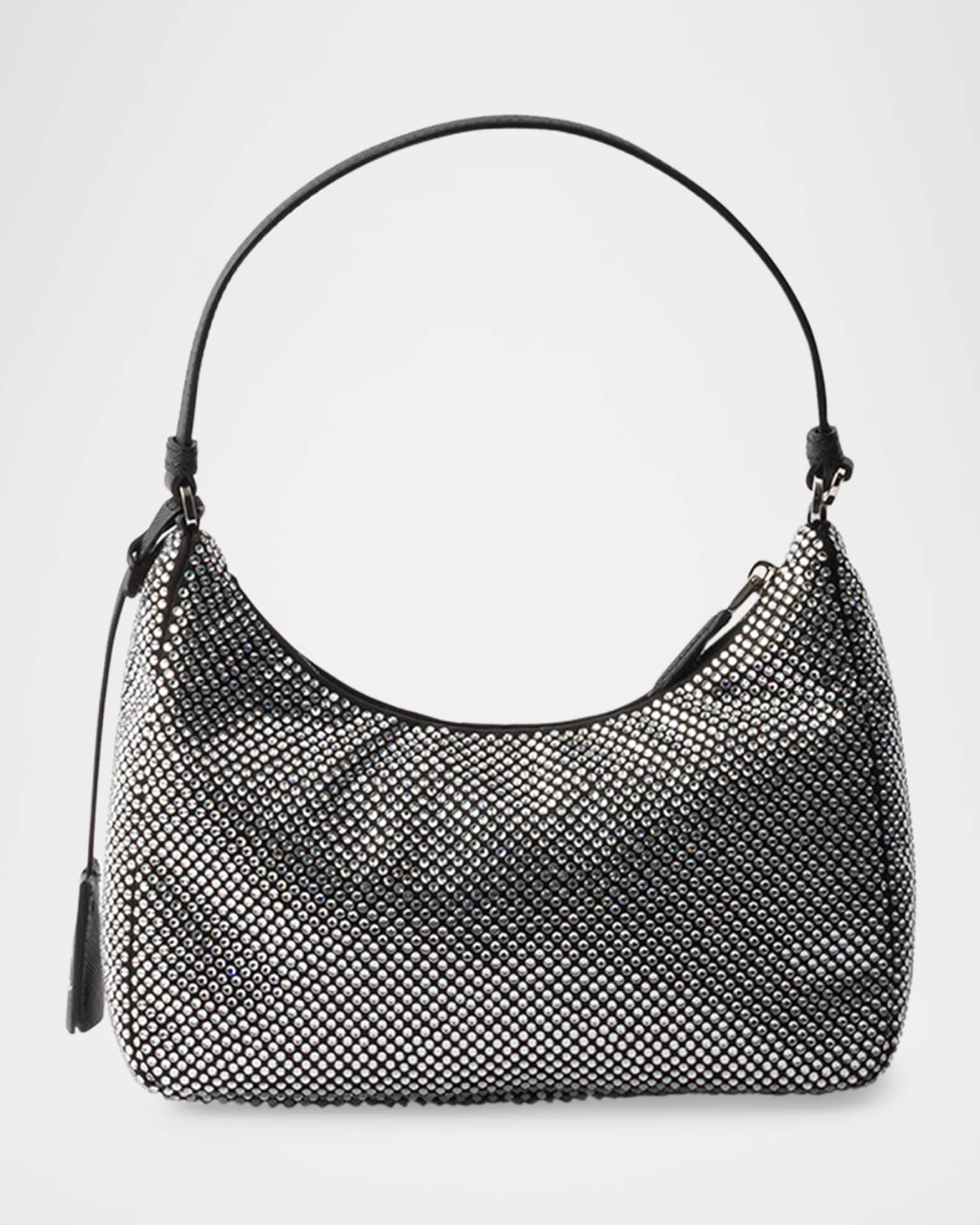 Prada Re-Edition 2005 Crystal-Studded Satin Mini Bag | Neiman Marcus