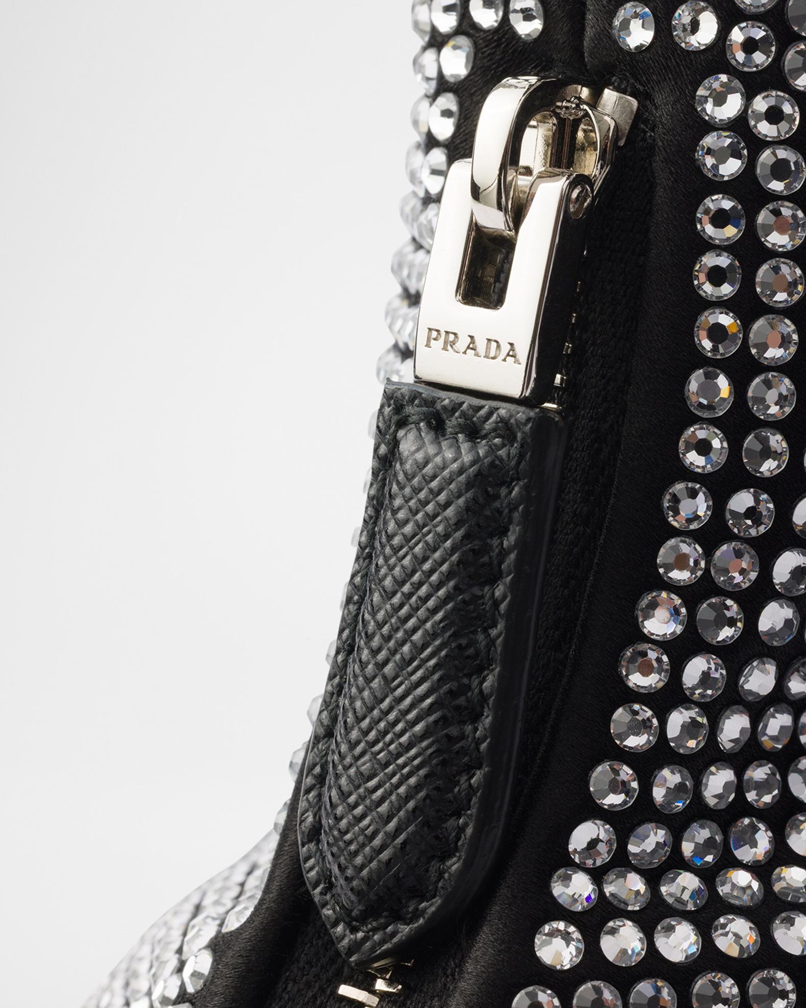 Prada Re-Edition 2005 Crystal-Studded Satin Mini Bag | Neiman Marcus