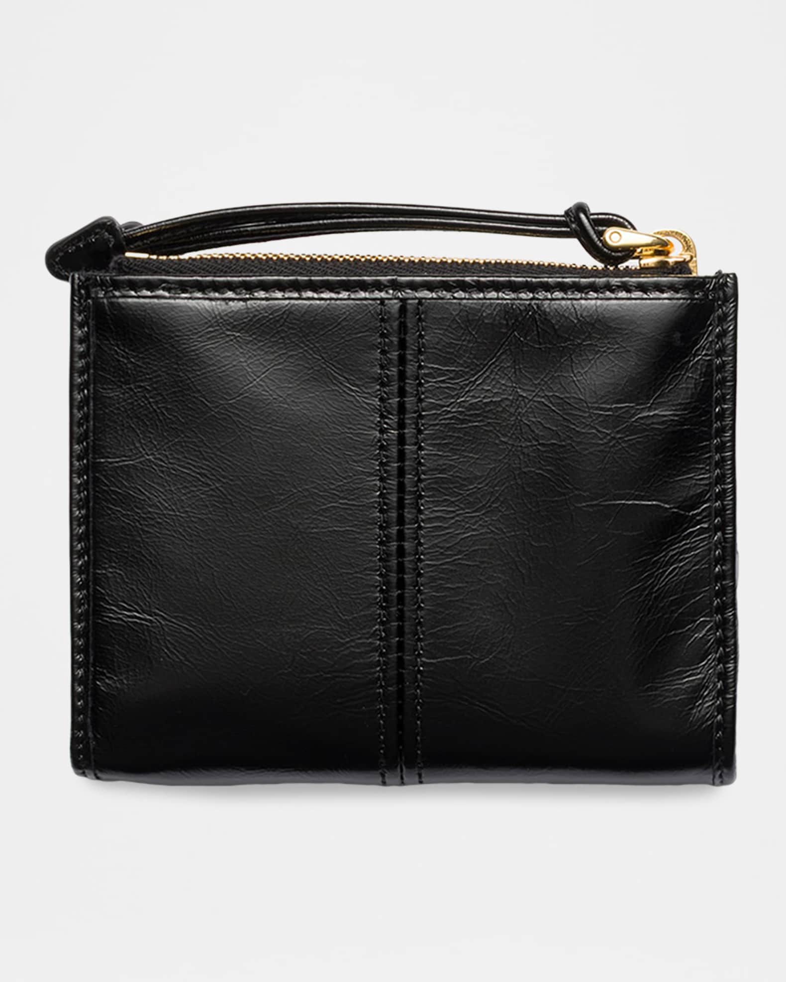 PRADA SMALL BIFOLD WALLET ブラック Prada Small Bifold Leather Wallet | Neiman Marcus
