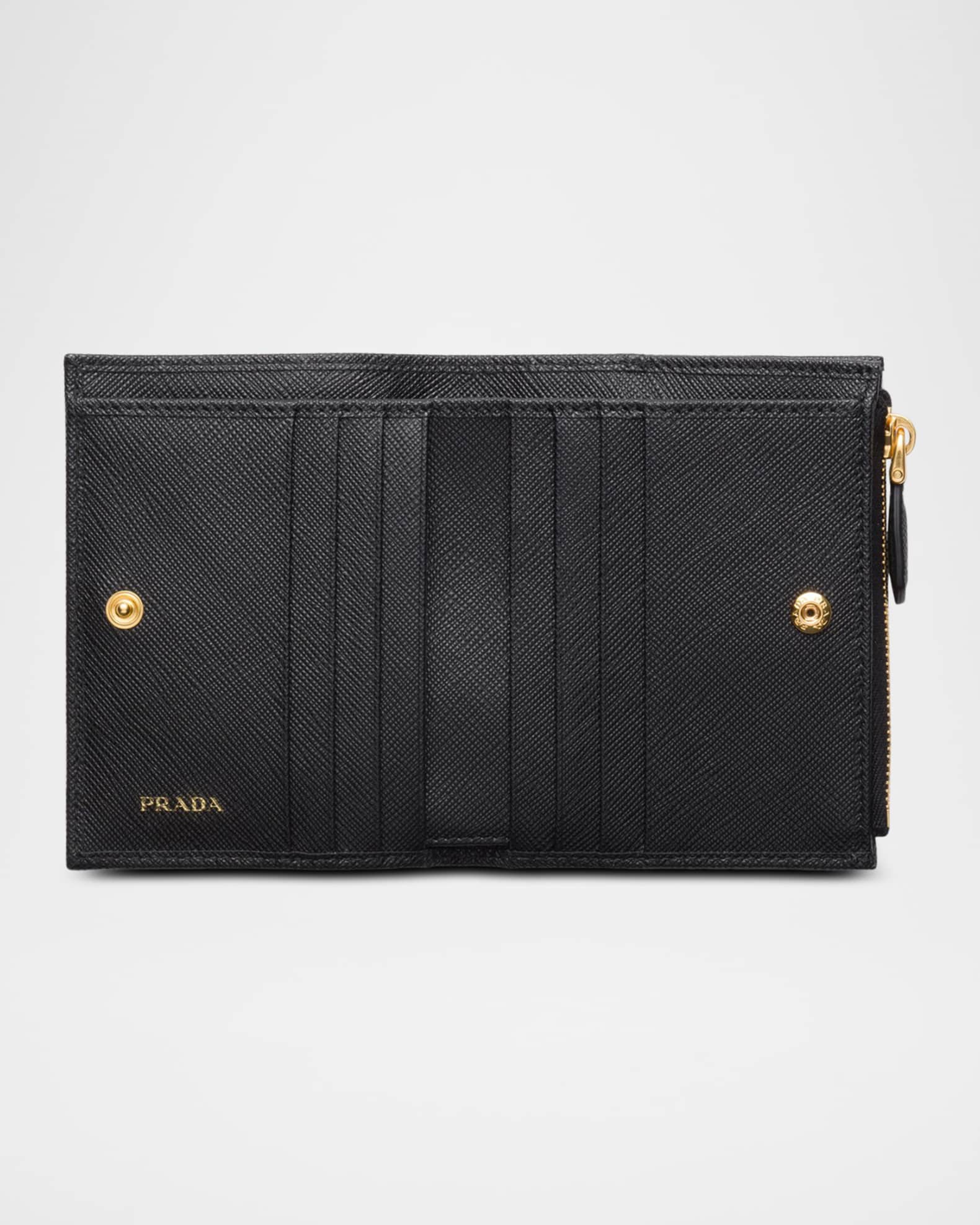Prada Small Bifold Saffiano Leather Wallet | Neiman Marcus