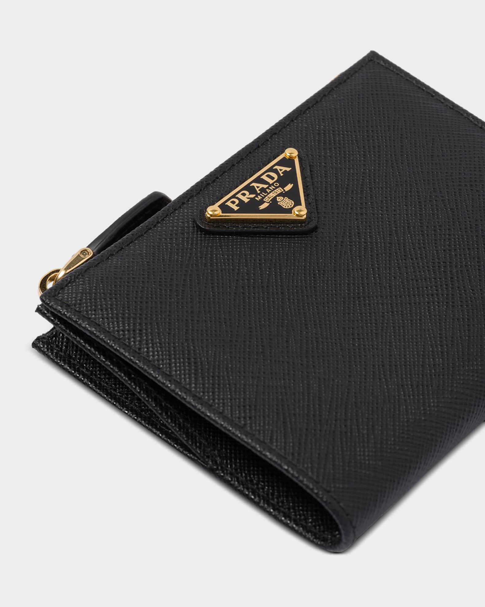 Prada Small Bifold Saffiano Leather Wallet | Neiman Marcus