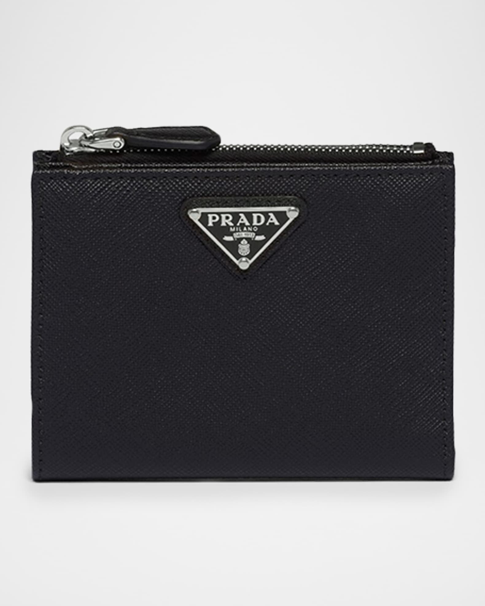 Small Bifold Saffiano Leather Wallet | Neiman Marcus