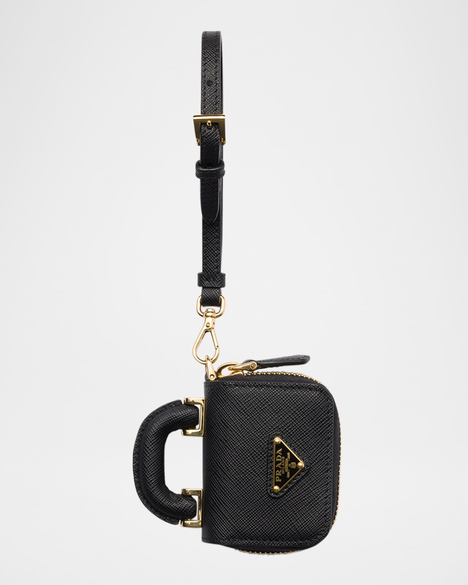 Prada Saffiano Leather AirPods Case | Neiman Marcus