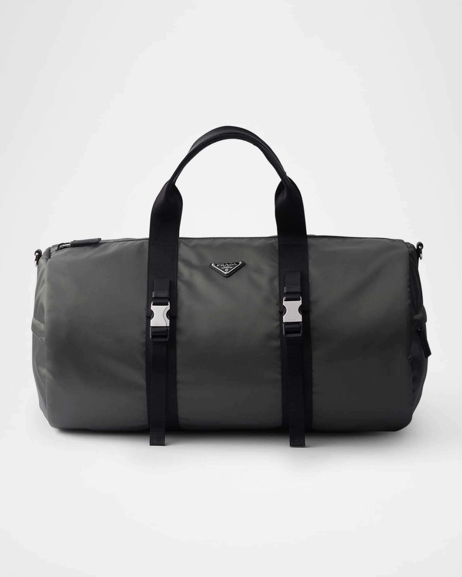 Leather Duffel Prada Black Duffle Bag Prada Re-Nylon And Saffiano