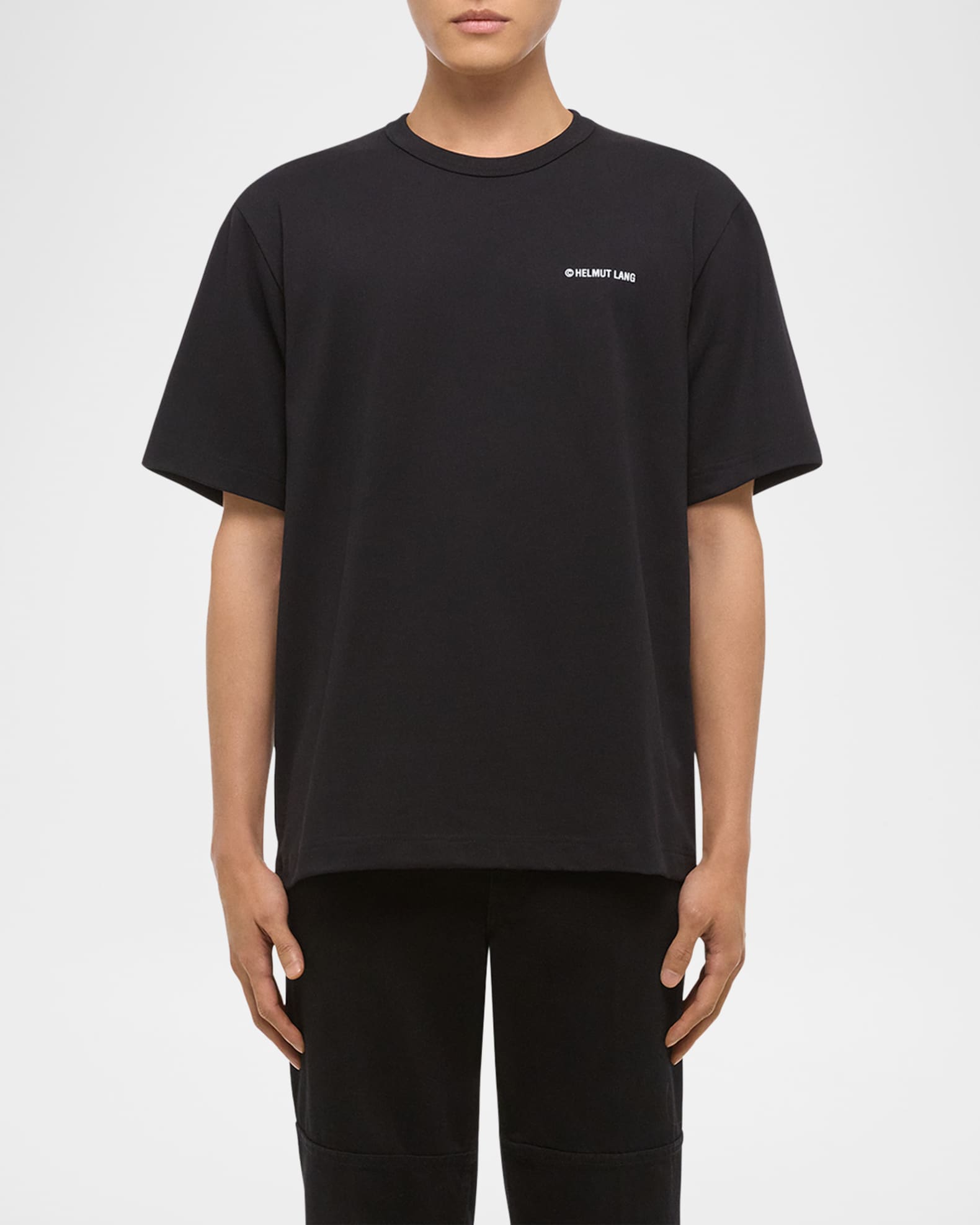 Helmut Lang Men's Plastic Logo T Shirt | Neiman Marcus