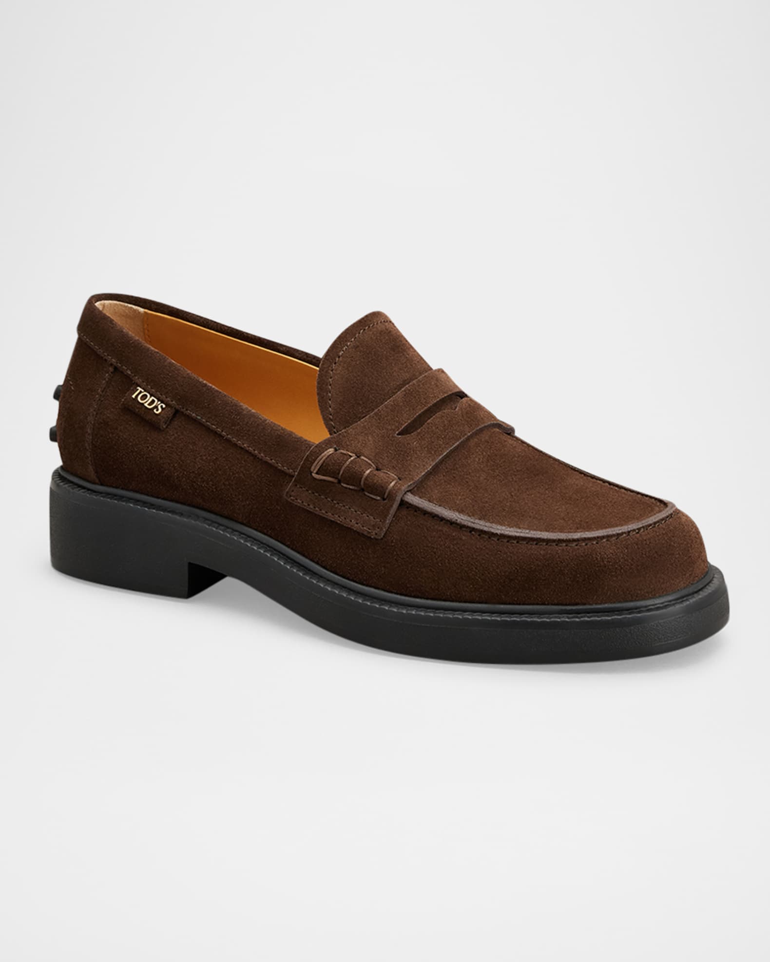 【24AW NEW】TOD'S_women / GOMMA ペニーローファー Tod's Gomma Pesante Leather Lug-Sole Penny Loafers | Saks