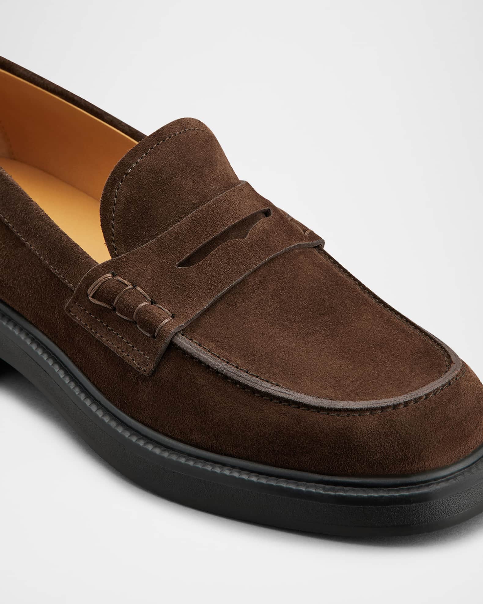 ☆関税込み☆【TOD'S】Suede penny loafers Tod's Men's Mocassino Suede Penny Loafers | Neiman Marcus