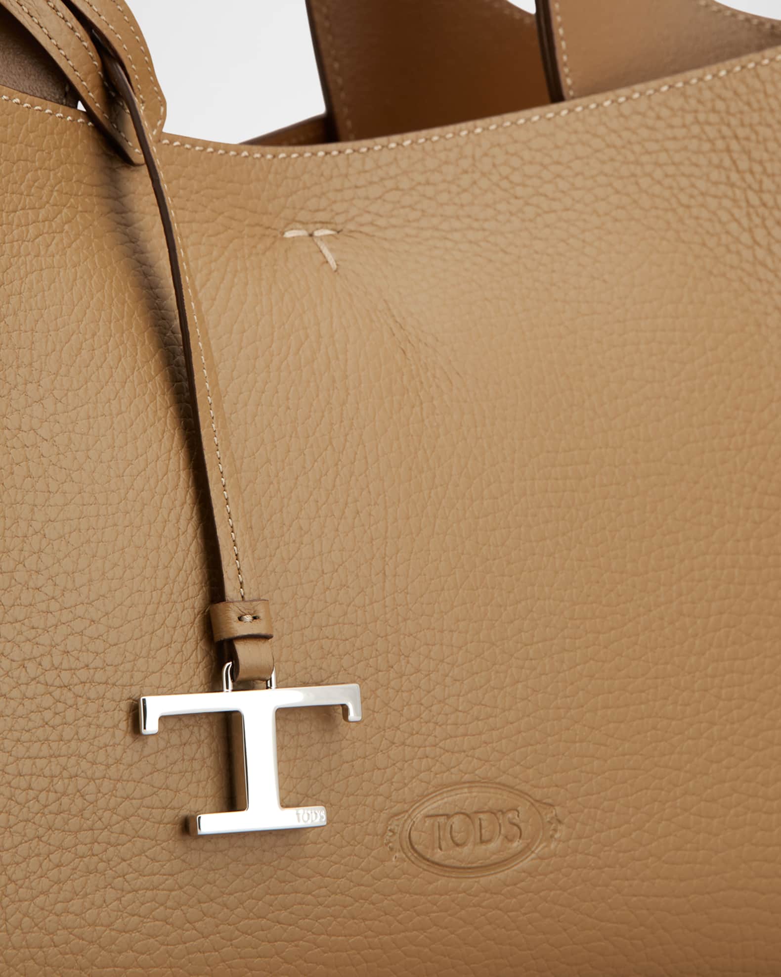 Tod's Mini Grain Leather Tote Bag | Neiman Marcus