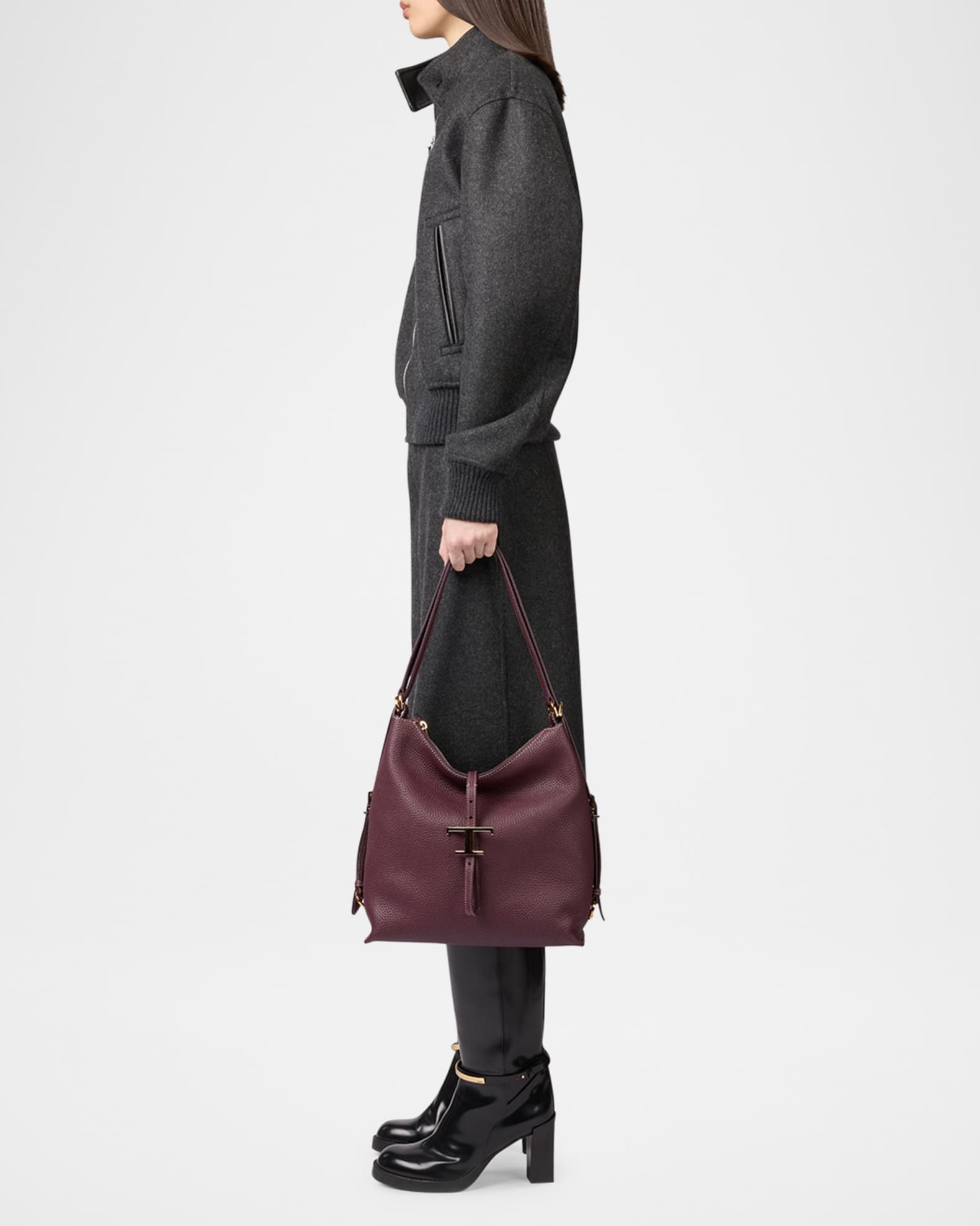 ショルダーバッグ・ポシェット Tod'S Leather Shoulder Bag Tod's Pebble Leather Shoulder Bag | Neiman Marcus