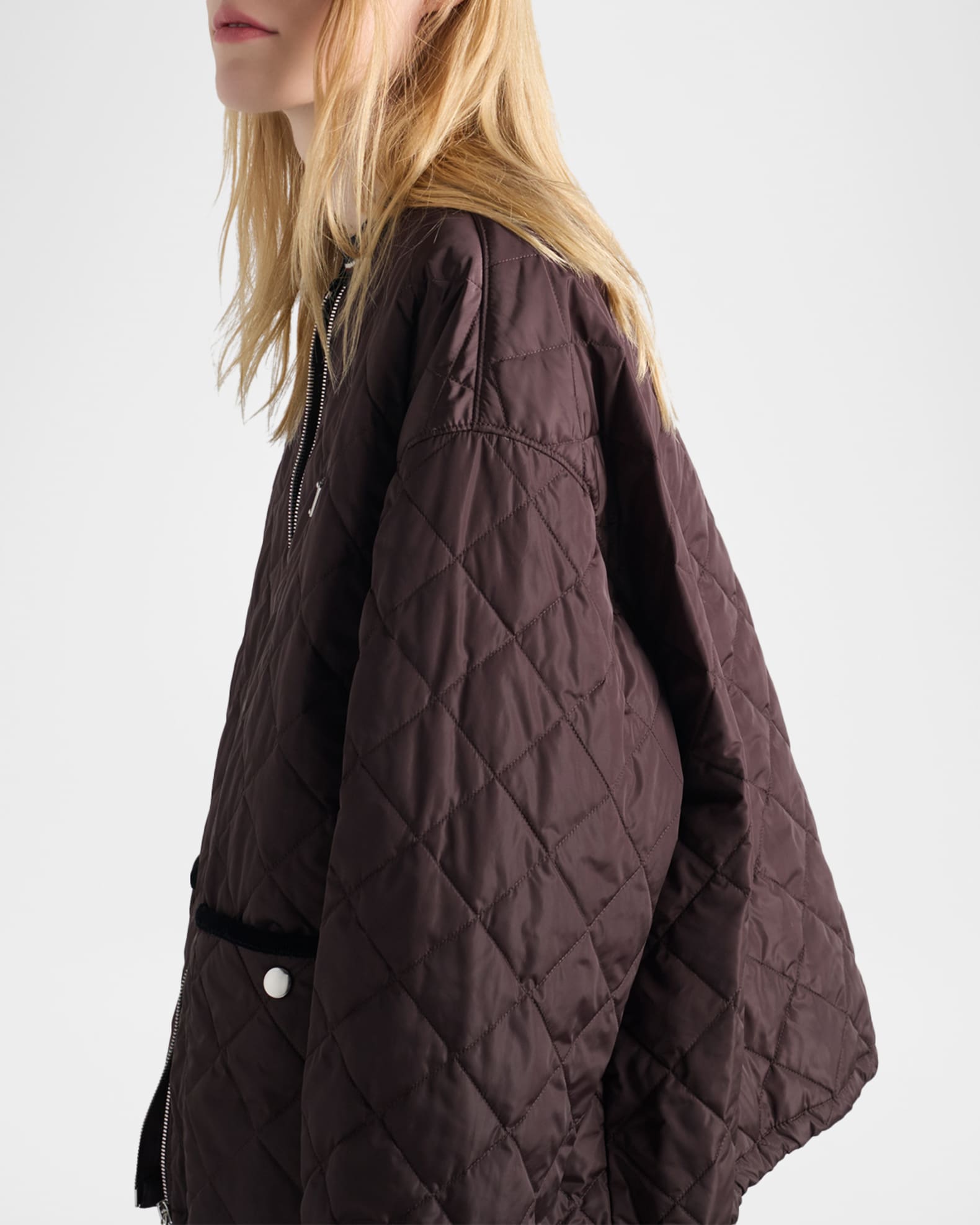 【極美品✨25ss】プラダ ライトウェイト Re-Nylon ブルゾンジャケット Prada Light Re-Nylon Rain Jacket | Saks Fifth Avenue
